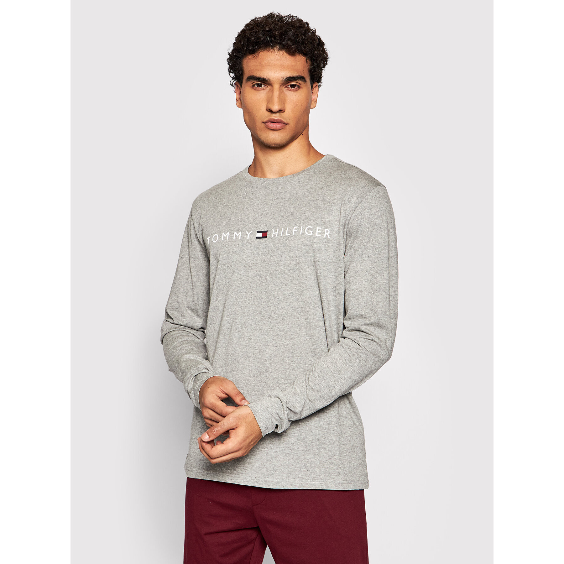 Tommy Hilfiger Pizsama UM0UM01793 Szürke - Pepit.hu