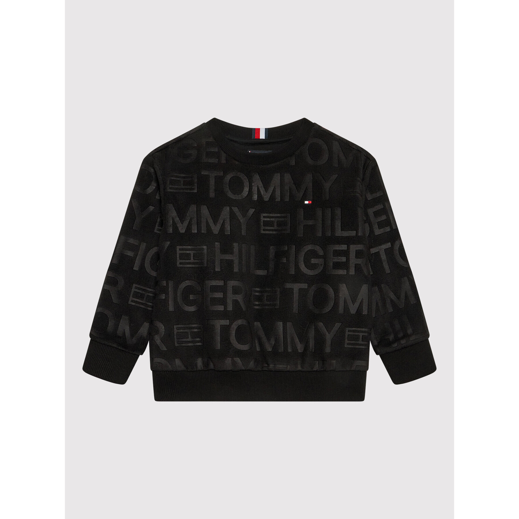 Tommy Hilfiger Polár kabát Logo KB0KB06981 D Fekete Regular Fit - Pepit.hu