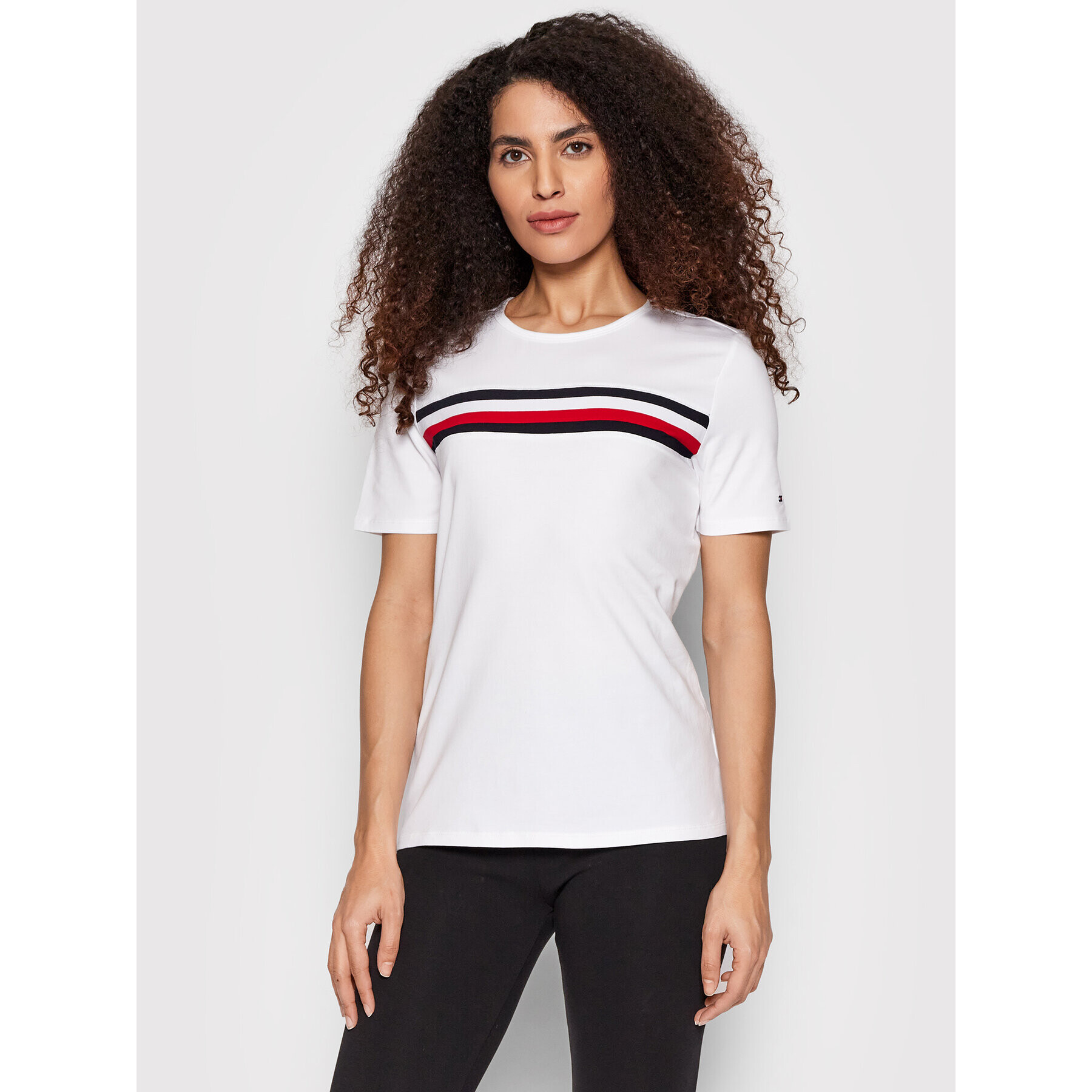 Tommy Hilfiger Póló Gbl Stp WW0WW33021 Fehér Regular Fit - Pepit.hu