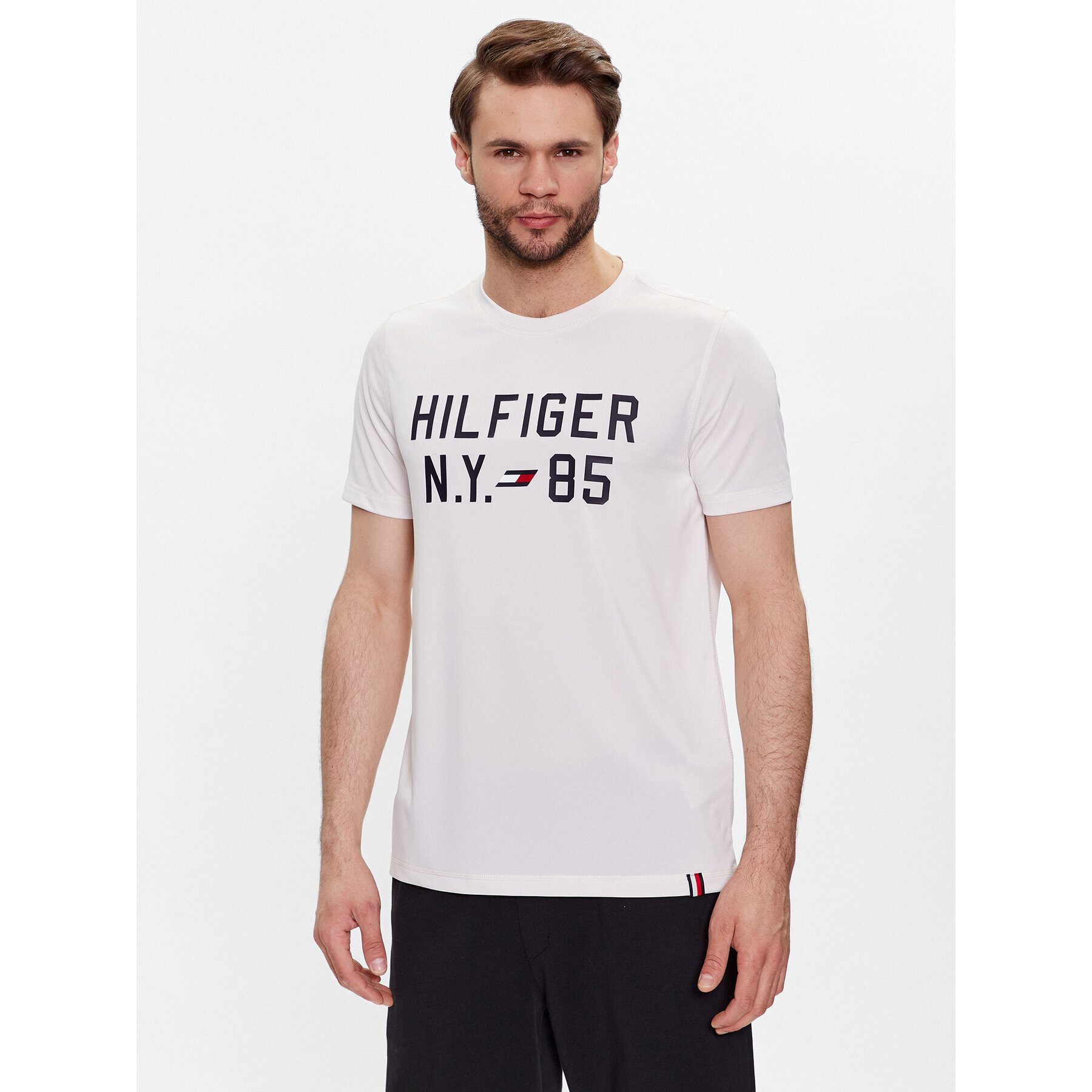 Tommy Hilfiger Póló Graphic MW0MW30471 Ekru Regular Fit - Pepit.hu