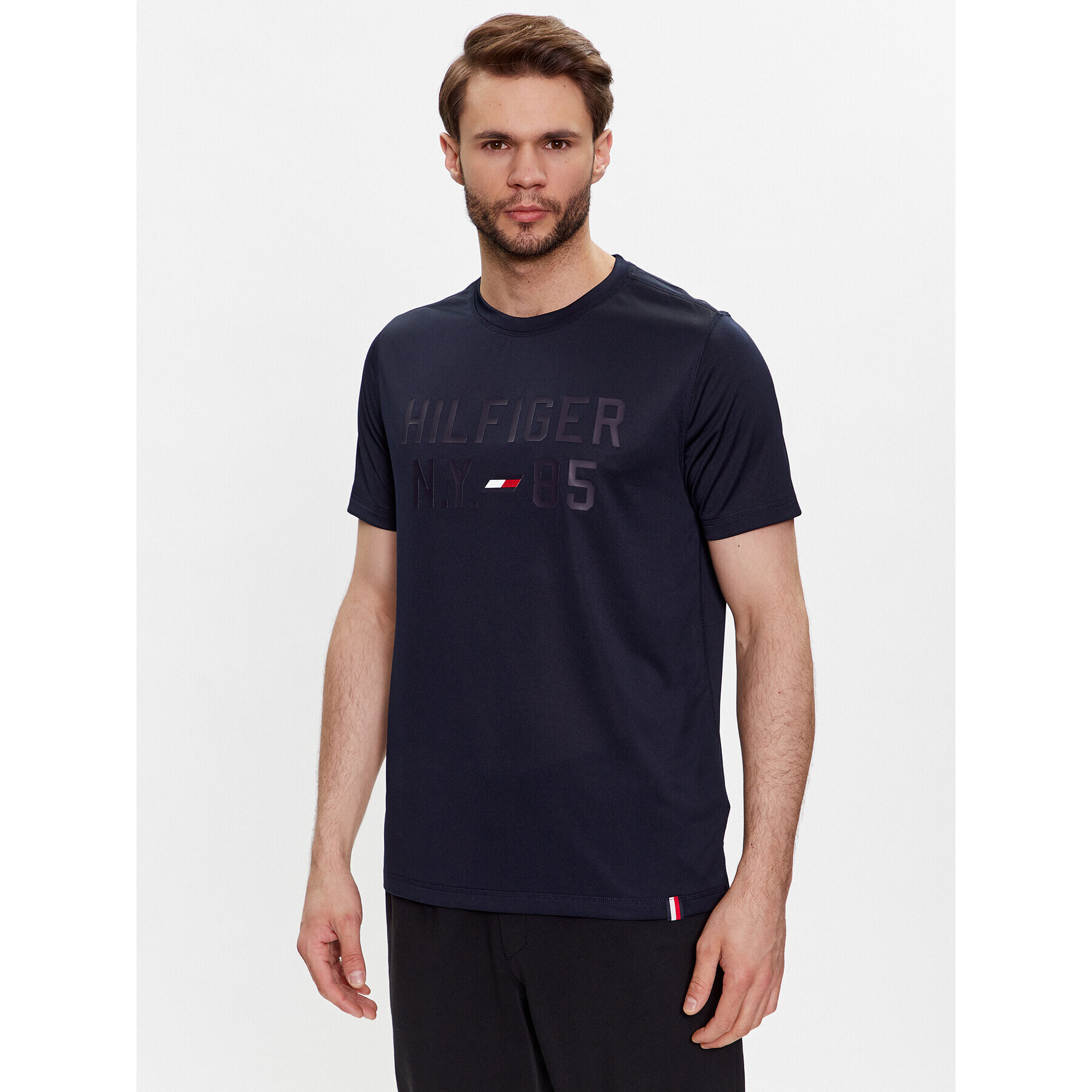 Tommy Hilfiger Póló Graphic MW0MW30471 Sötétkék Regular Fit - Pepit.hu