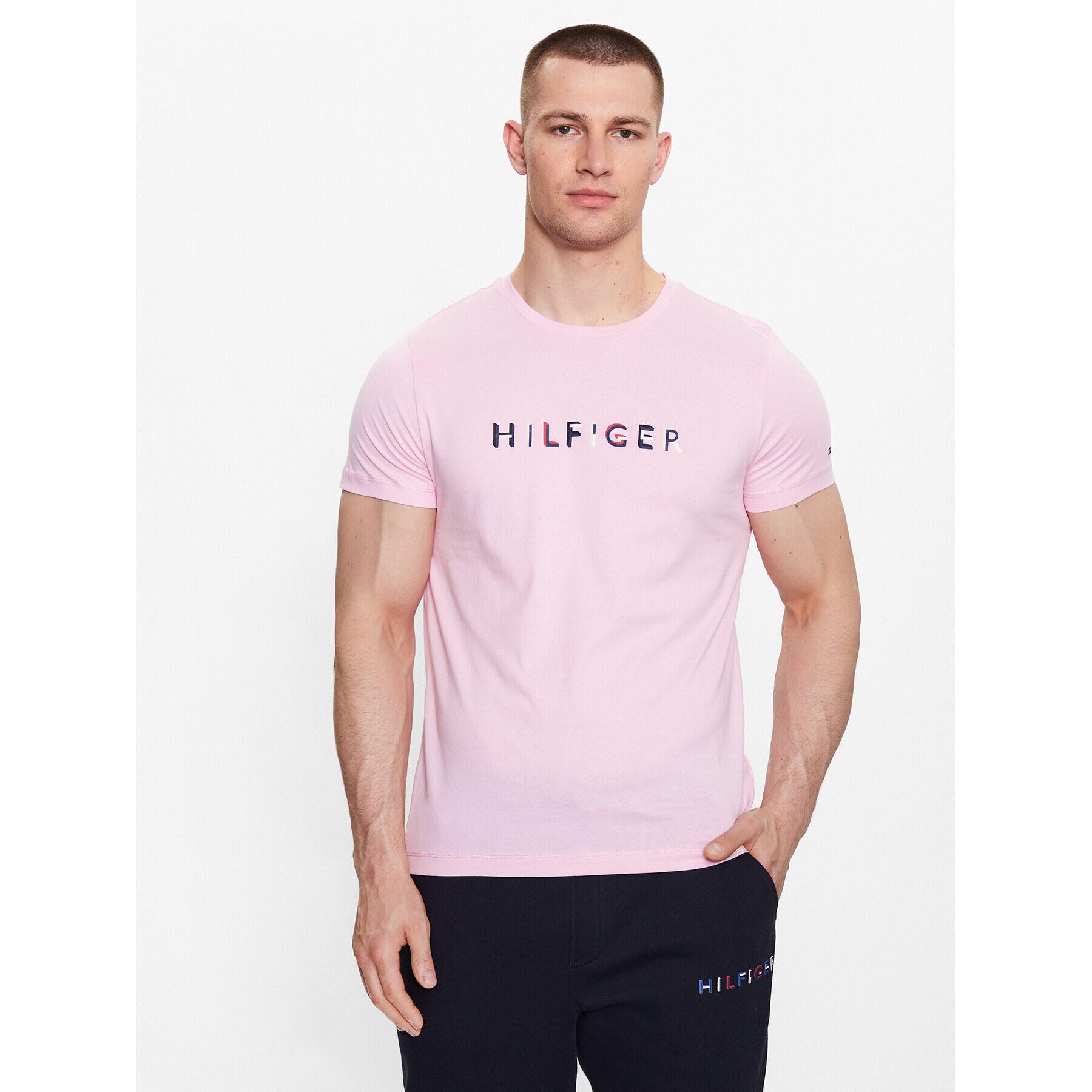 Tommy Hilfiger Póló MW0MW31535 Rózsaszín Slim Fit - Pepit.hu