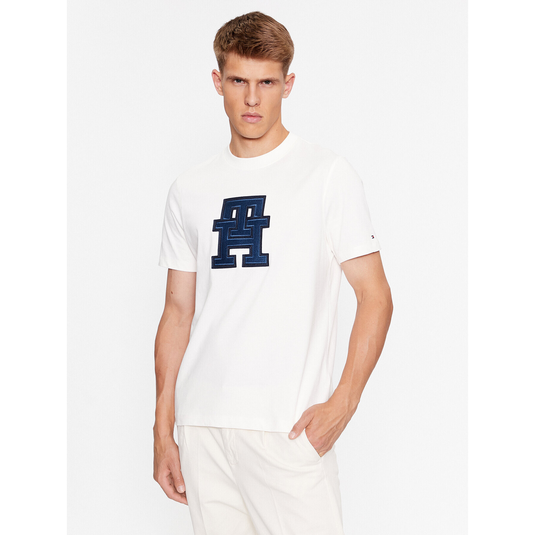 Tommy Hilfiger Póló MW0MW32589 Fehér Regular Fit - Pepit.hu