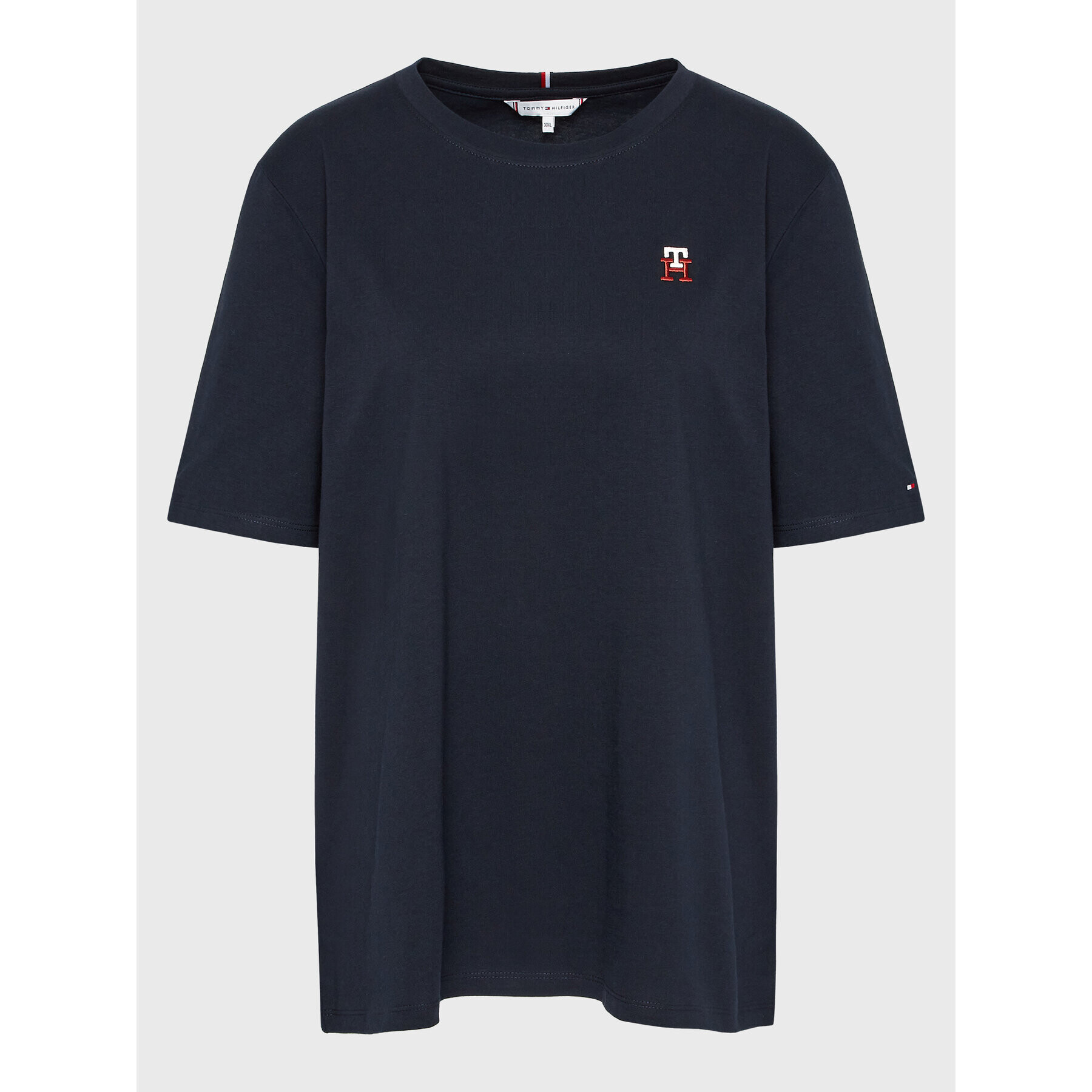 Tommy Hilfiger Póló Reg Imd Emb WW0WW39305 Sötétkék Regular Fit - Pepit.hu