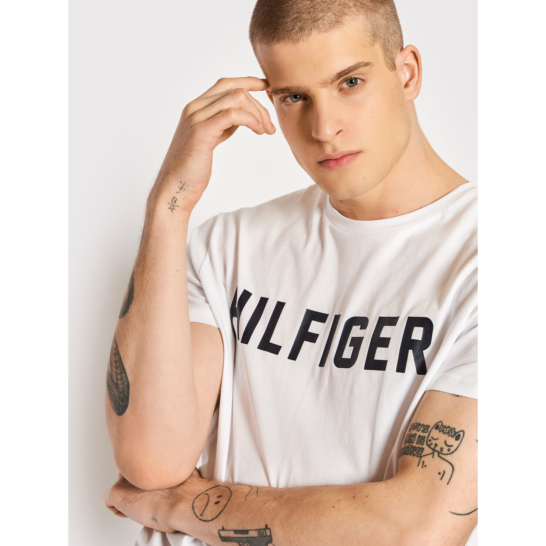 Tommy Hilfiger Póló UM0UM02011 Fehér Regular Fit - Pepit.hu