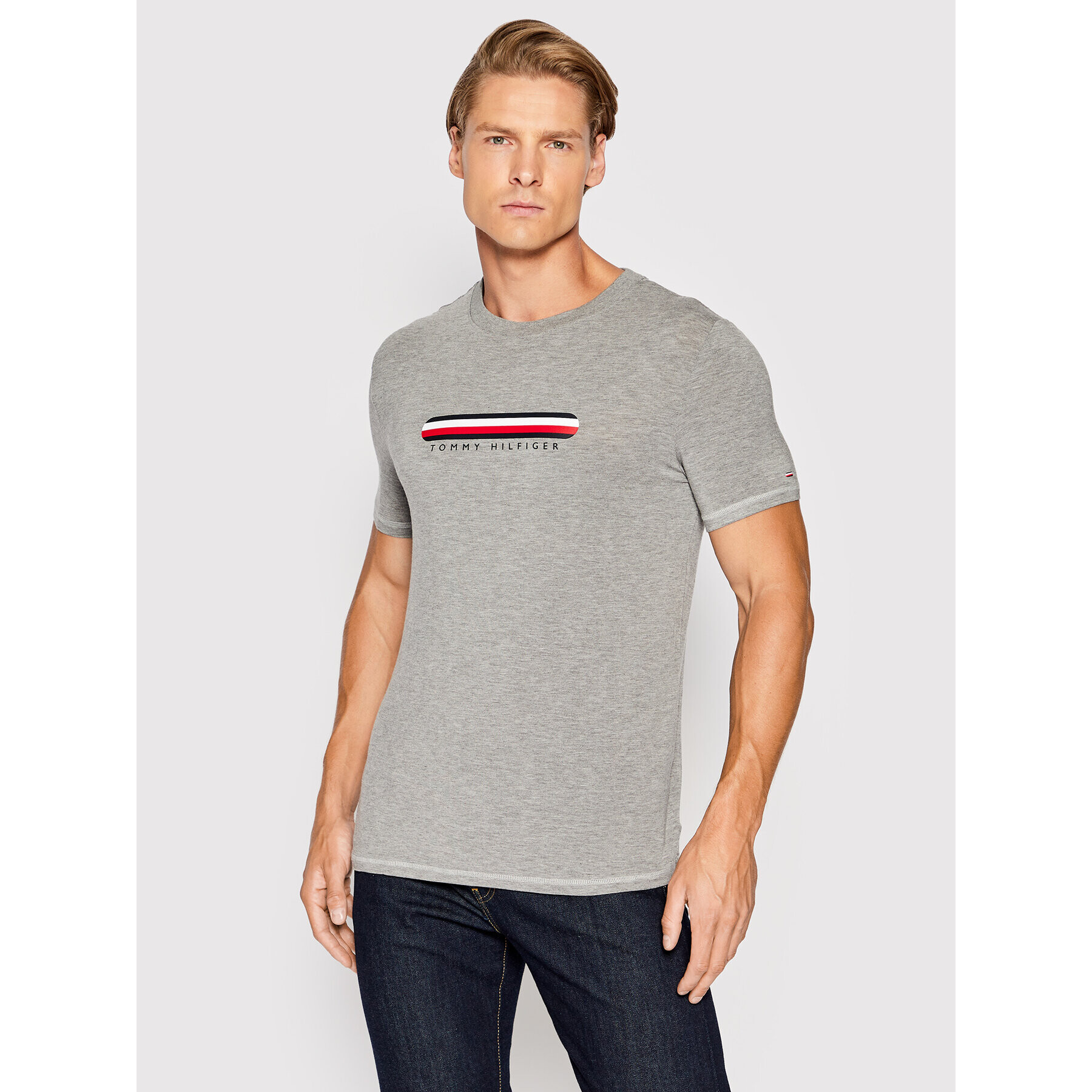 Tommy Hilfiger Póló UM0UM02348 Szürke Regular Fit - Pepit.hu