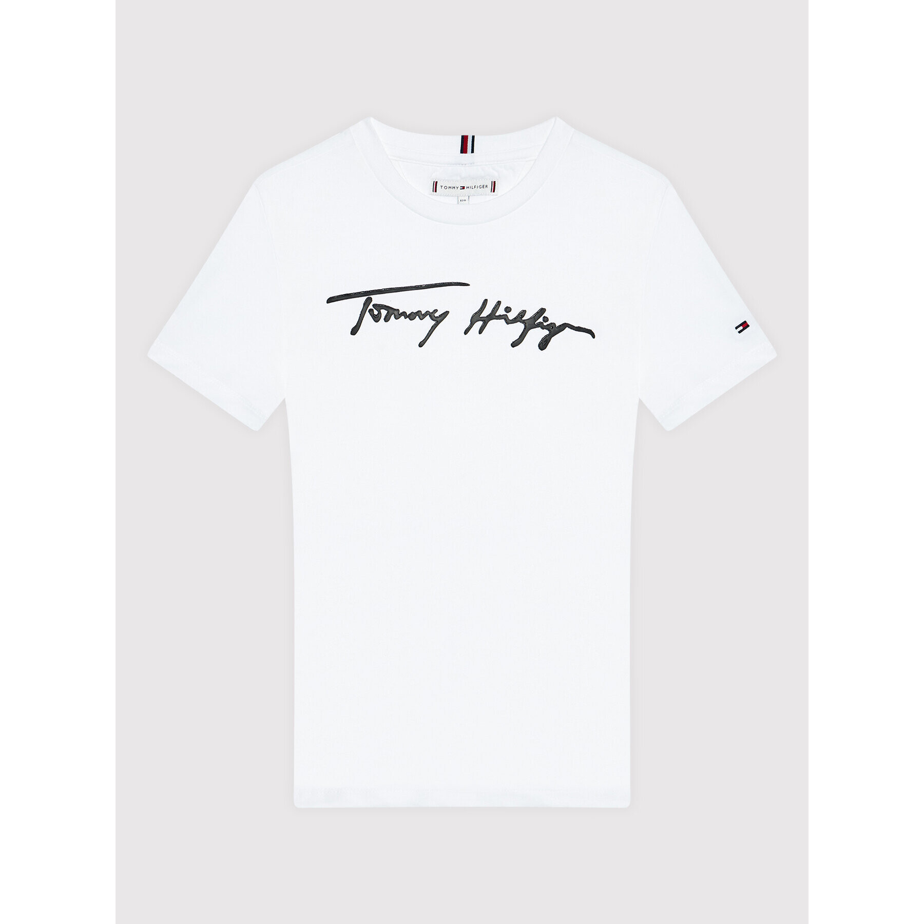 Tommy Hilfiger Póló Unisex Script KS0KS00174 D Fehér Regular Fit - Pepit.hu