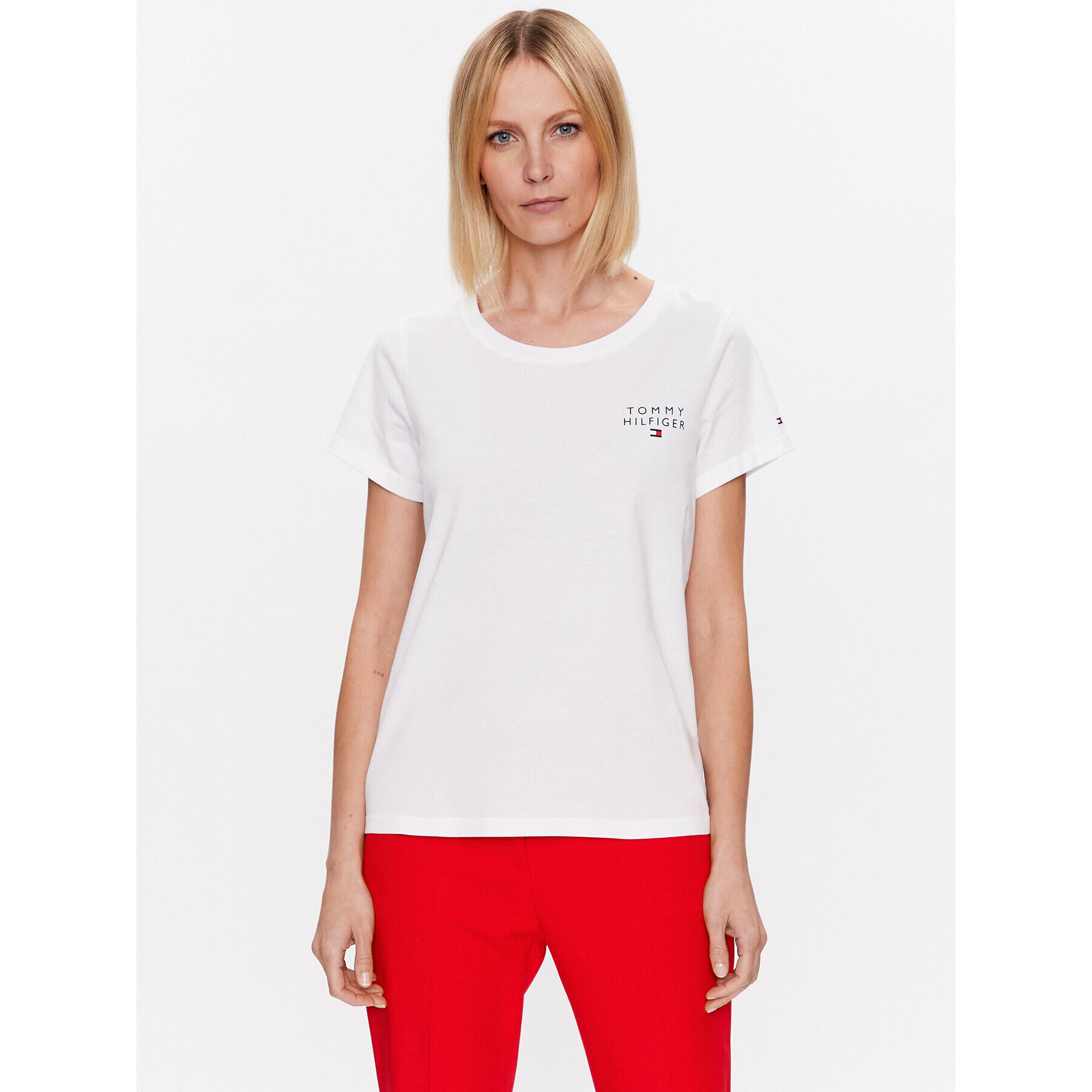 Tommy Hilfiger Póló UW0UW04525 Fehér Relaxed Fit - Pepit.hu