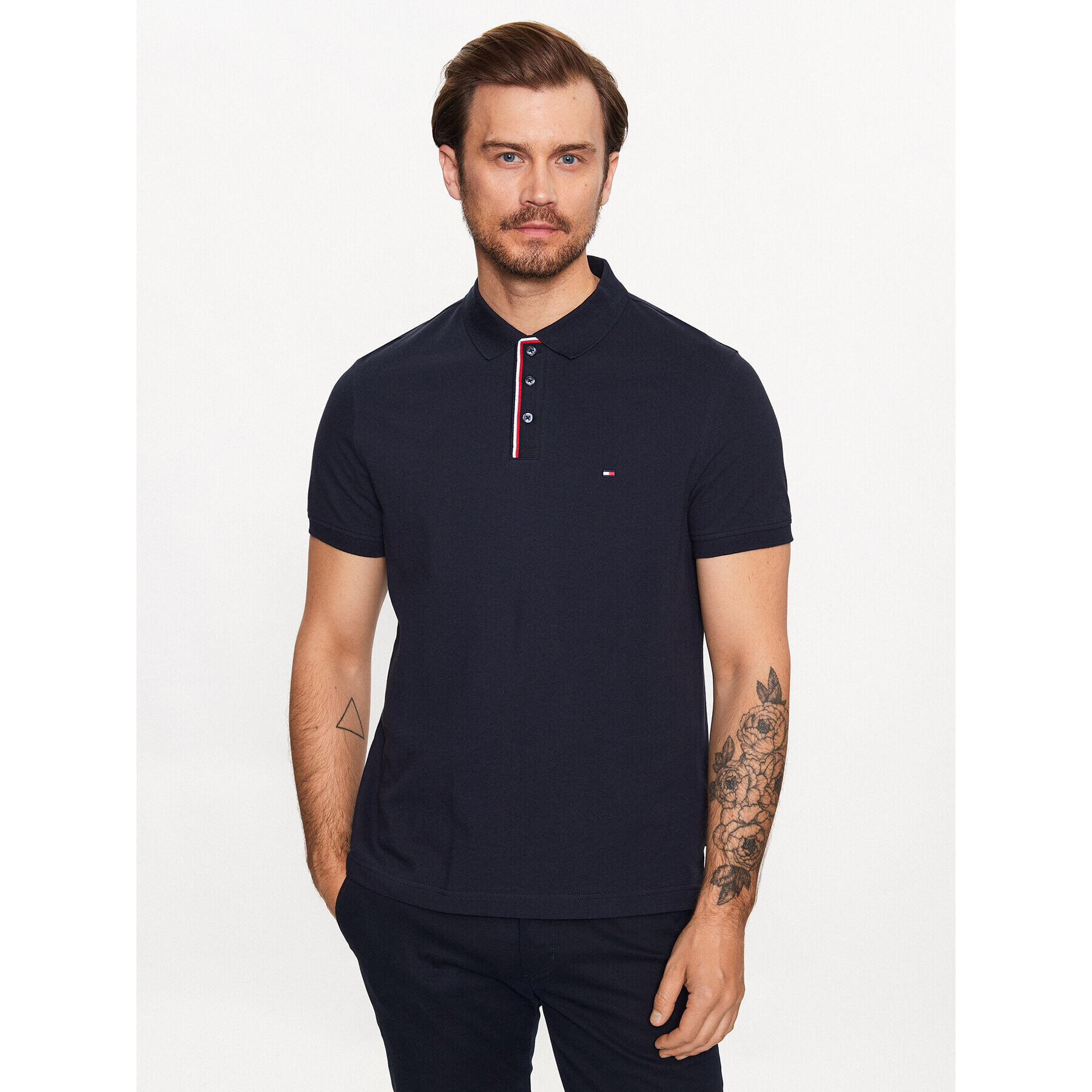 Tommy Hilfiger Pólóing MW0MW31558 Sötétkék Regular Fit - Pepit.hu