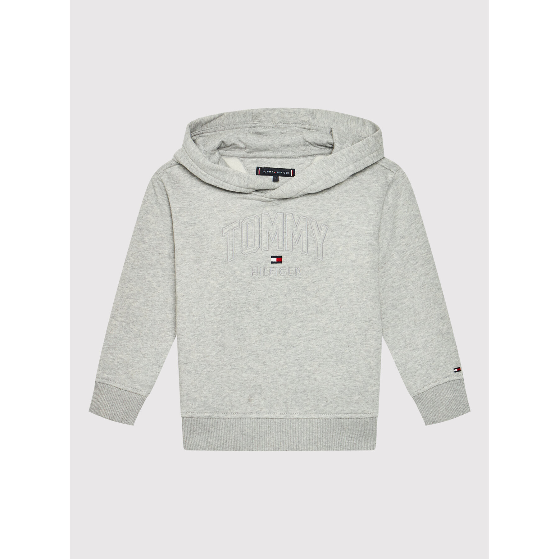 Tommy Hilfiger Pulóver Applique Logo Hoodie KB0KB06904 M Szürke Regular Fit - Pepit.hu