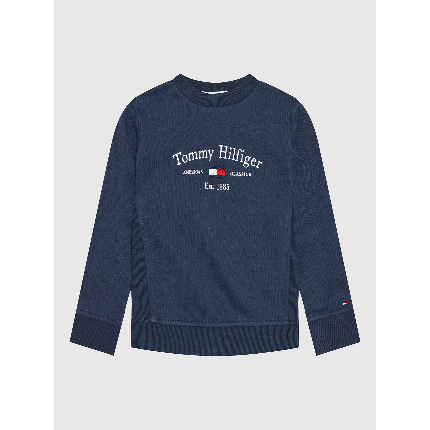 Tommy Hilfiger Pulóver Artwork KB0KB06347 M Sötétkék Regular Fit - Pepit.hu