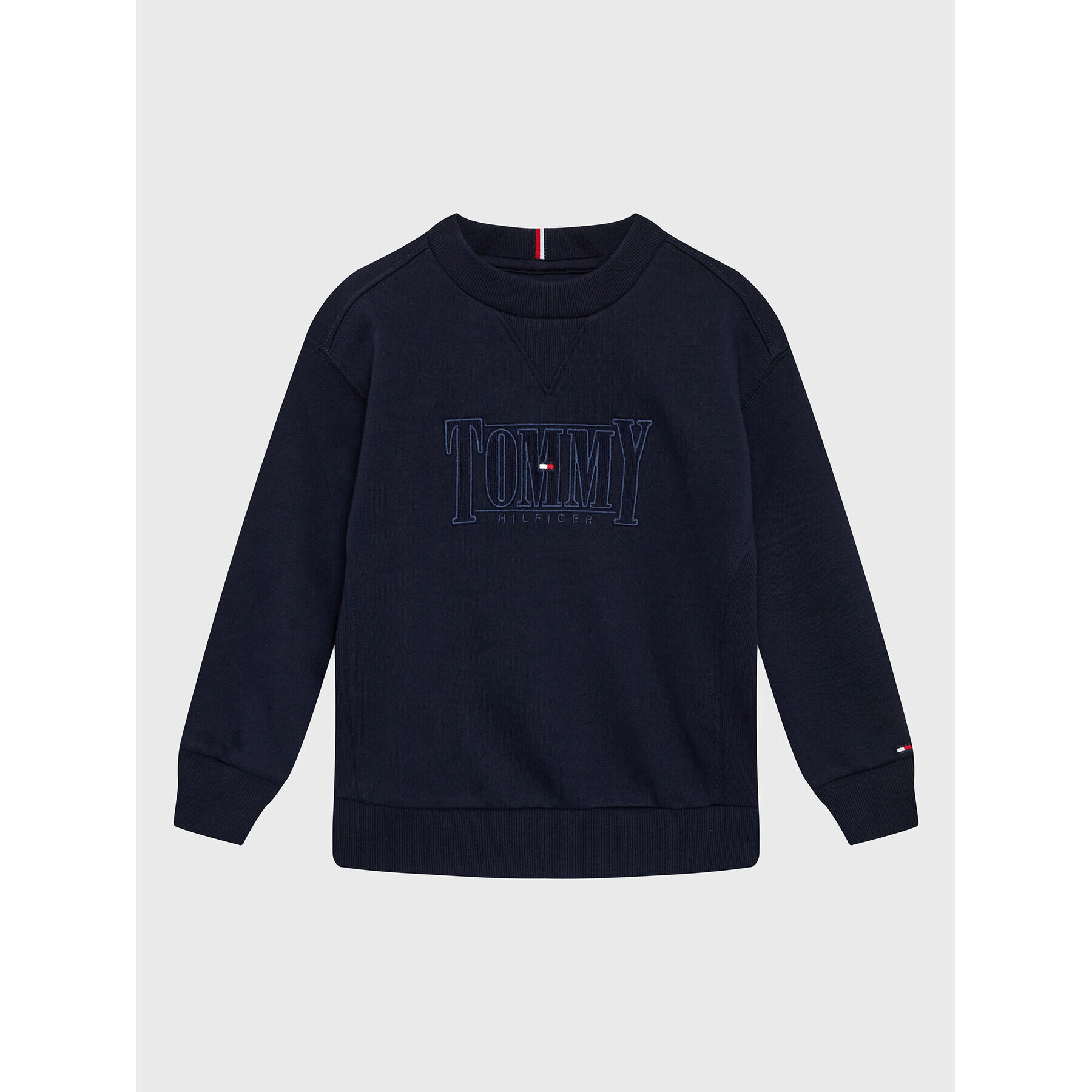 Tommy Hilfiger Pulóver Cord Apllique KB0KB07776 M Sötétkék Regular Fit - Pepit.hu