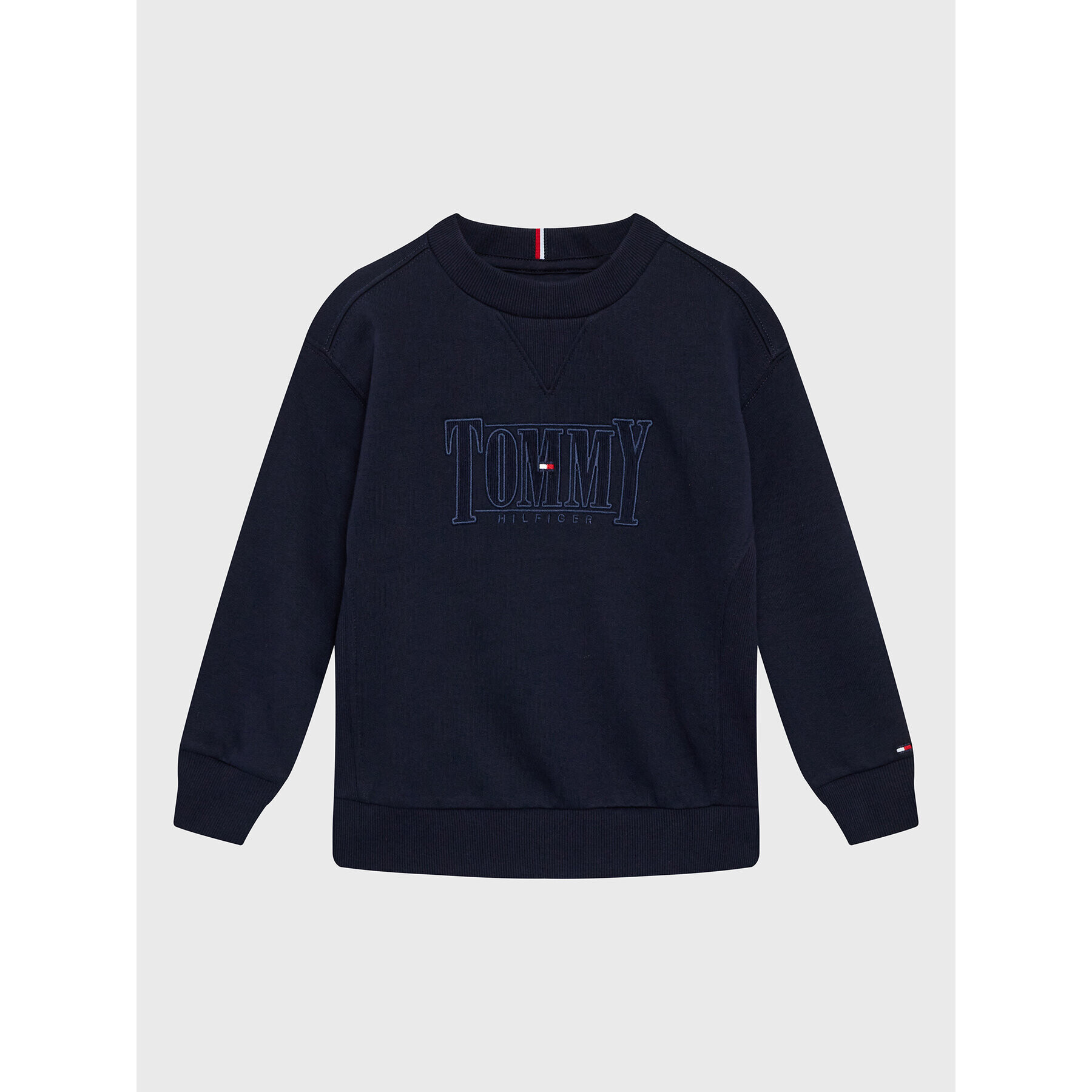 Tommy Hilfiger Pulóver Cord Applique KB0KB07776 D Sötétkék Regular Fit - Pepit.hu