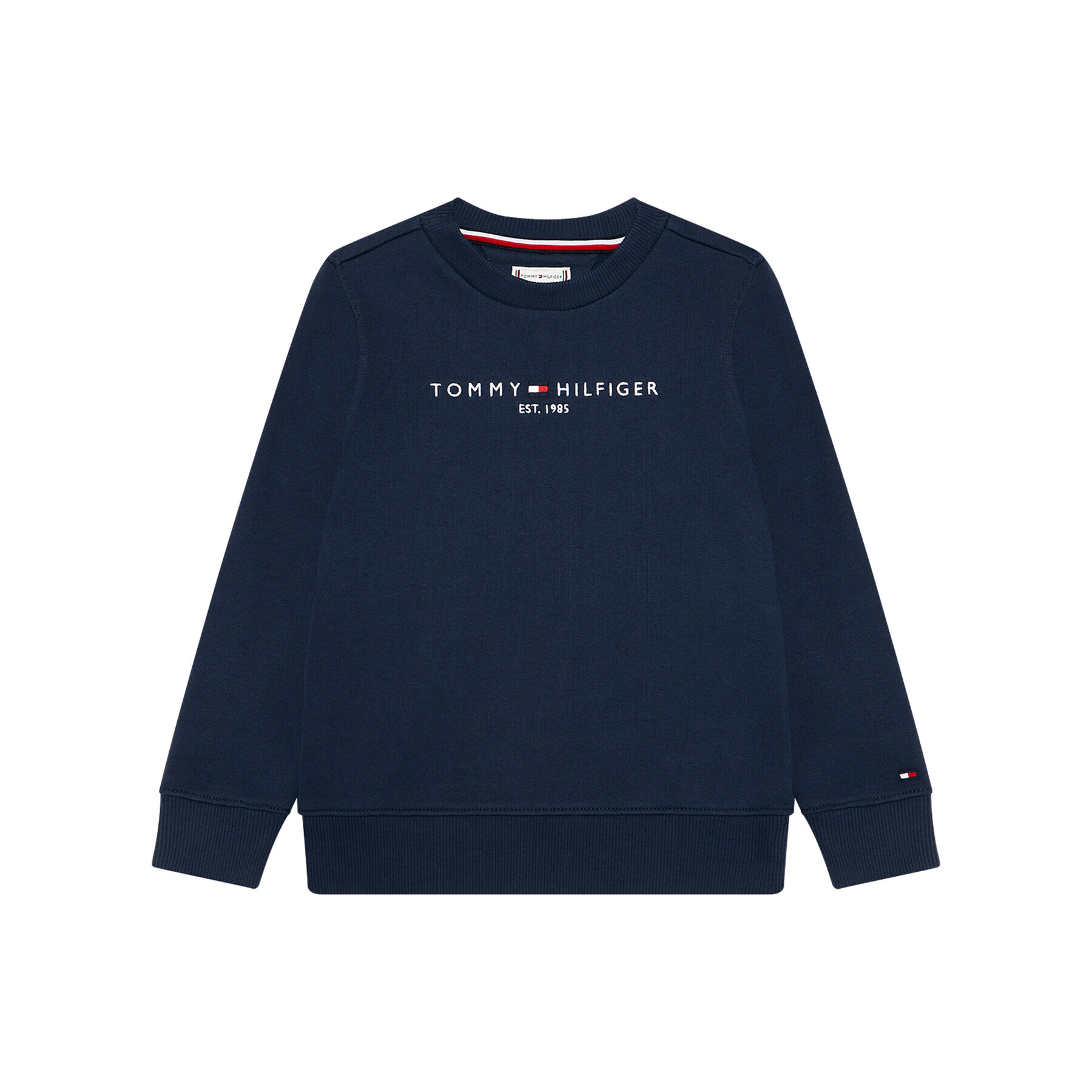 Tommy Hilfiger Pulóver Essential Sweatshirt KS0KS00212 Sötétkék Regular Fit - Pepit.hu