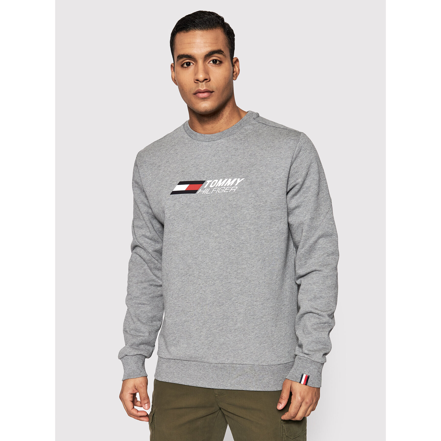 Tommy Hilfiger Pulóver Essentials MW0MW22744 Szürke Regular Fit - Pepit.hu