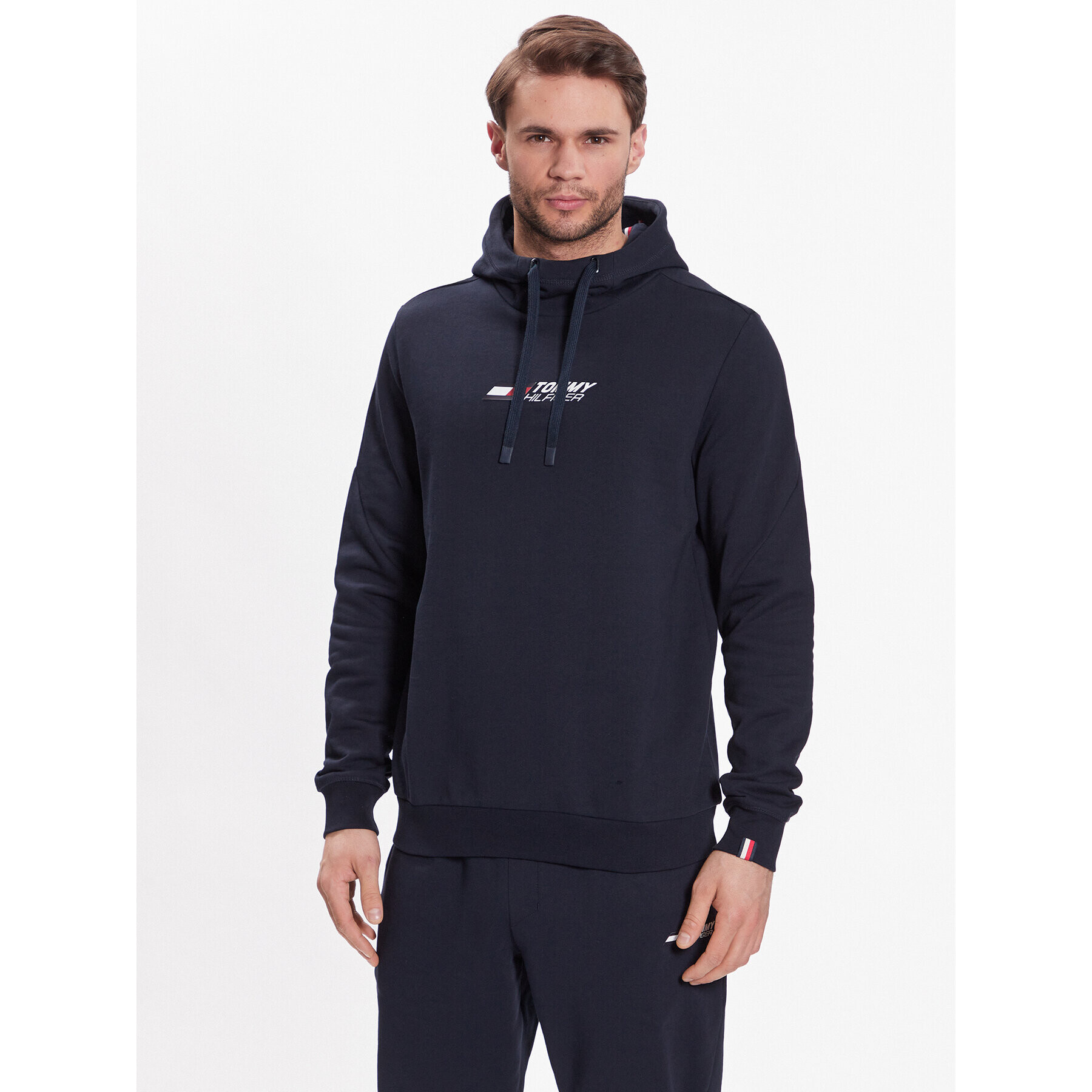 Tommy Hilfiger Pulóver Essentials MW0MW30385 Sötétkék Regular Fit - Pepit.hu