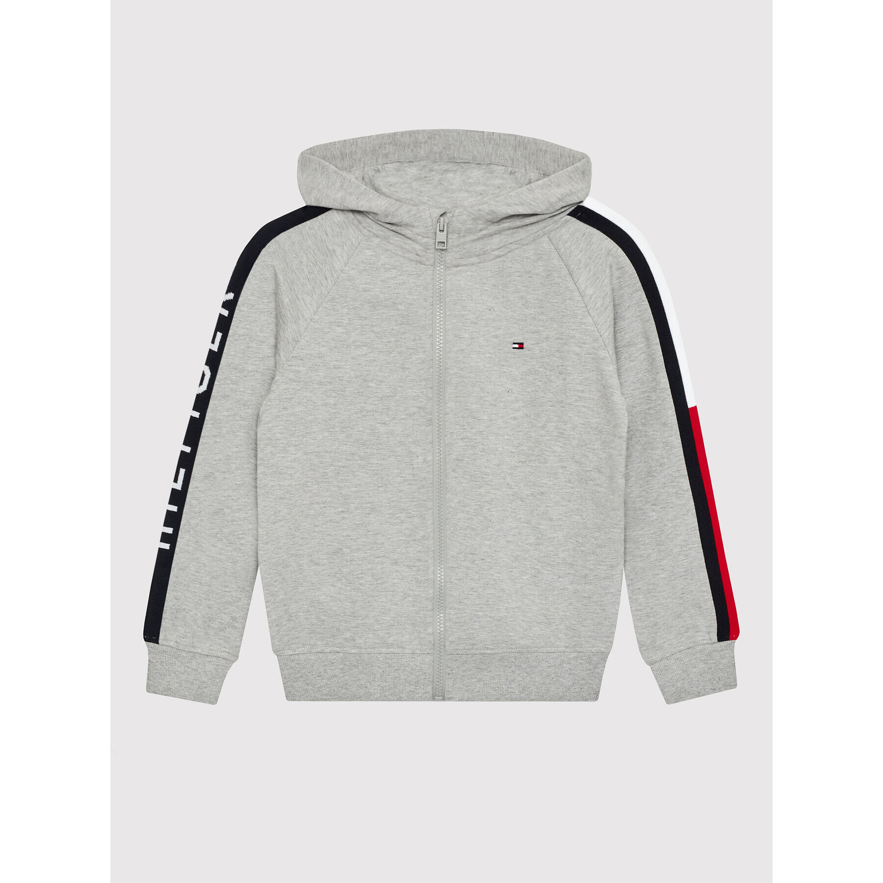 Tommy Hilfiger Pulóver Flag KB0KB07651 Szürke Regular Fit - Pepit.hu