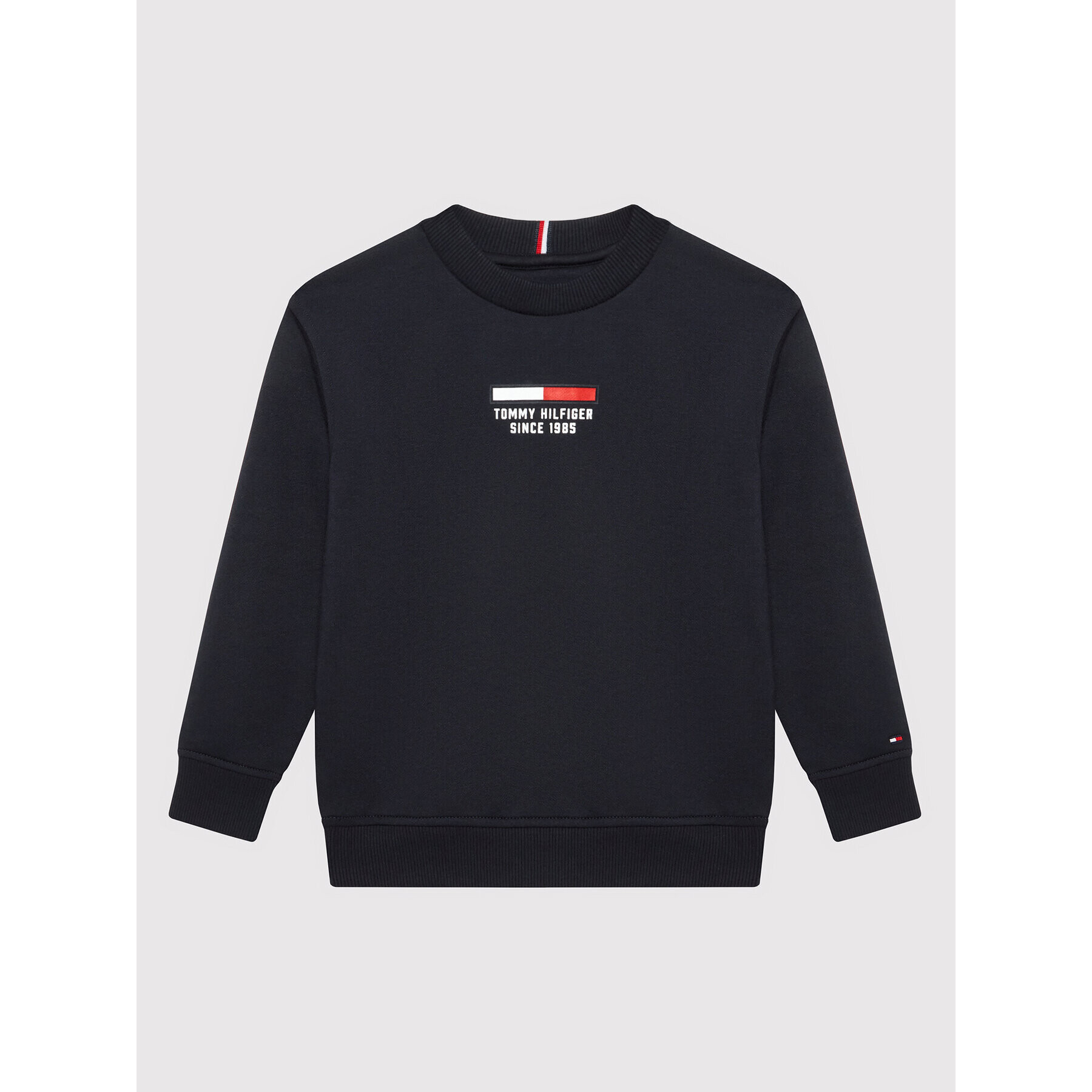 Tommy Hilfiger Pulóver Flag Logo KB0KB07603 Sötétkék Regular Fit - Pepit.hu