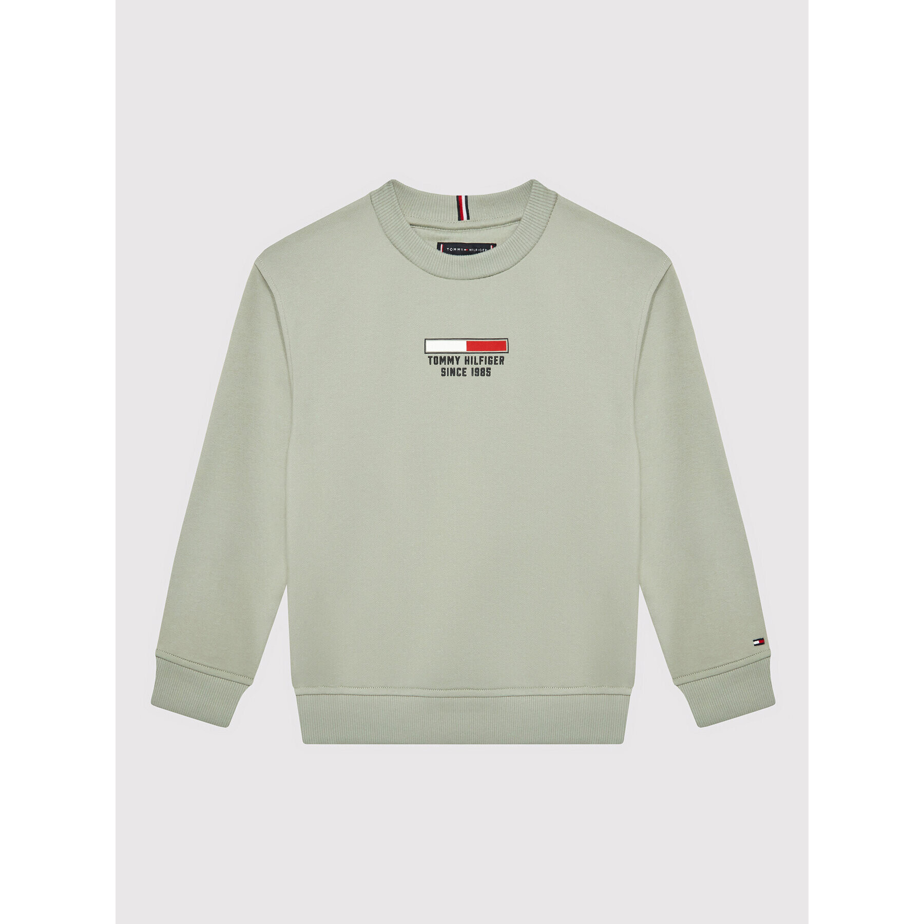 Tommy Hilfiger Pulóver Flag Logo KB0KB07603 Szürke Regular Fit - Pepit.hu