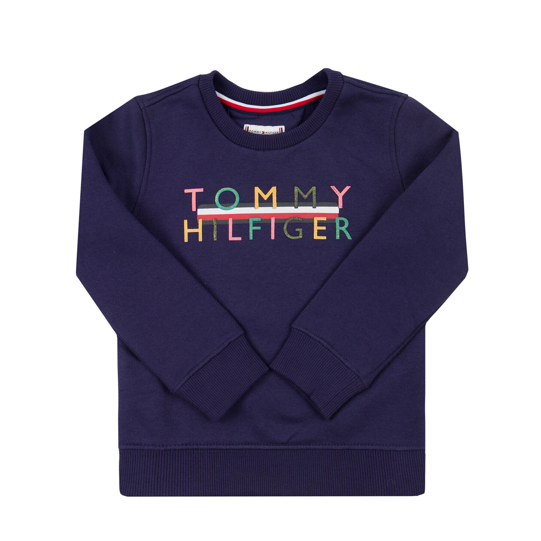 Tommy Hilfiger Pulóver Iconic Logo KG0KG04834 Sötétkék Regular Fit - Pepit.hu