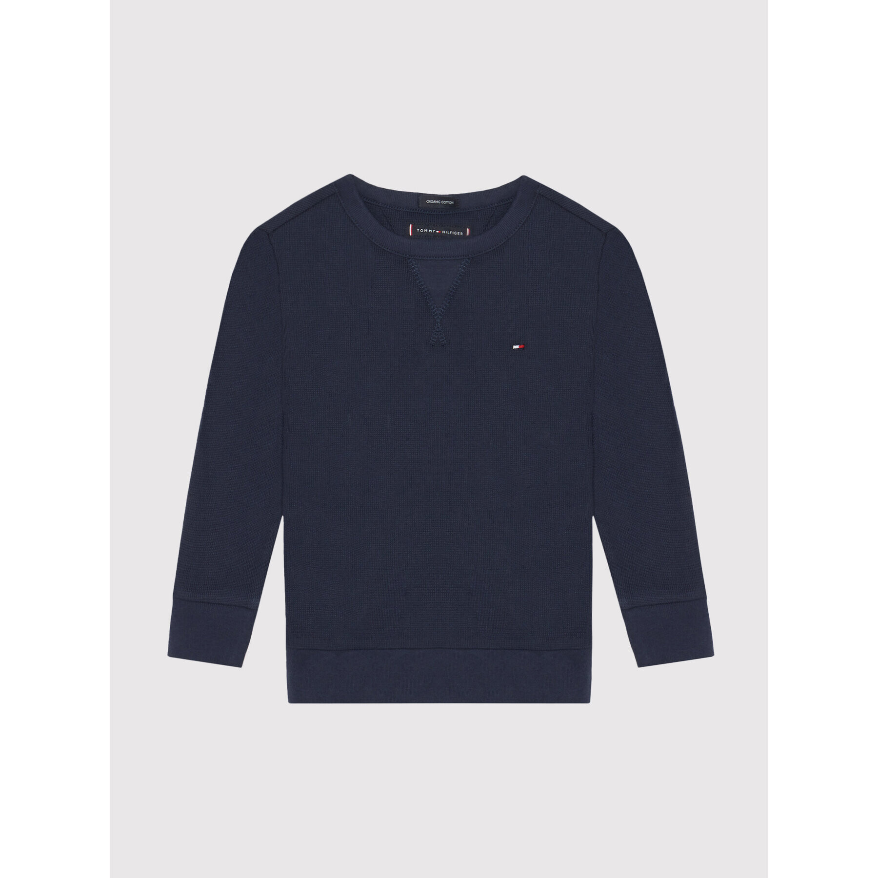 Tommy Hilfiger Pulóver KB0KB07076 D Sötétkék Regular Fit - Pepit.hu