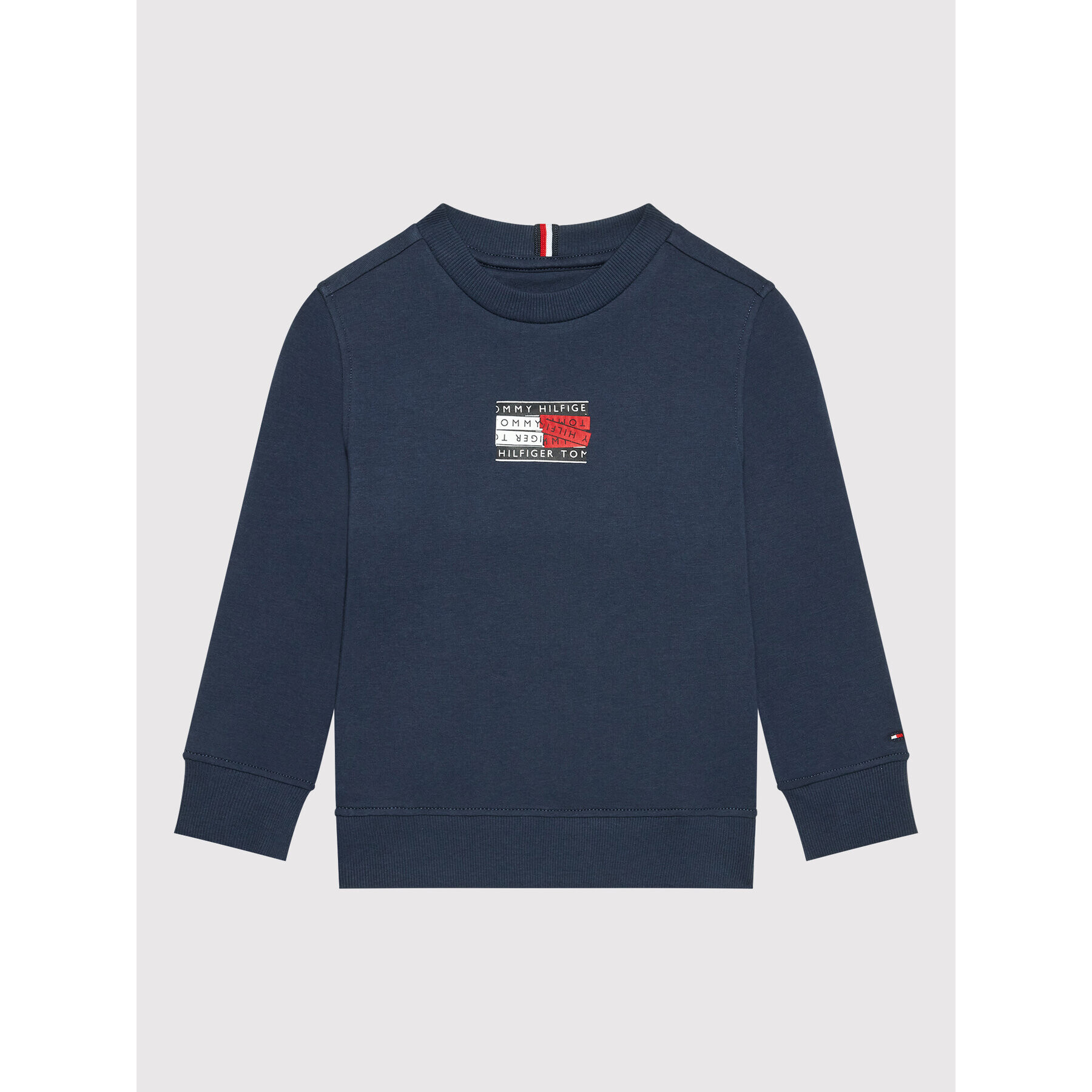 Tommy Hilfiger Pulóver KB0KB07344 Sötétkék Regular Fit - Pepit.hu