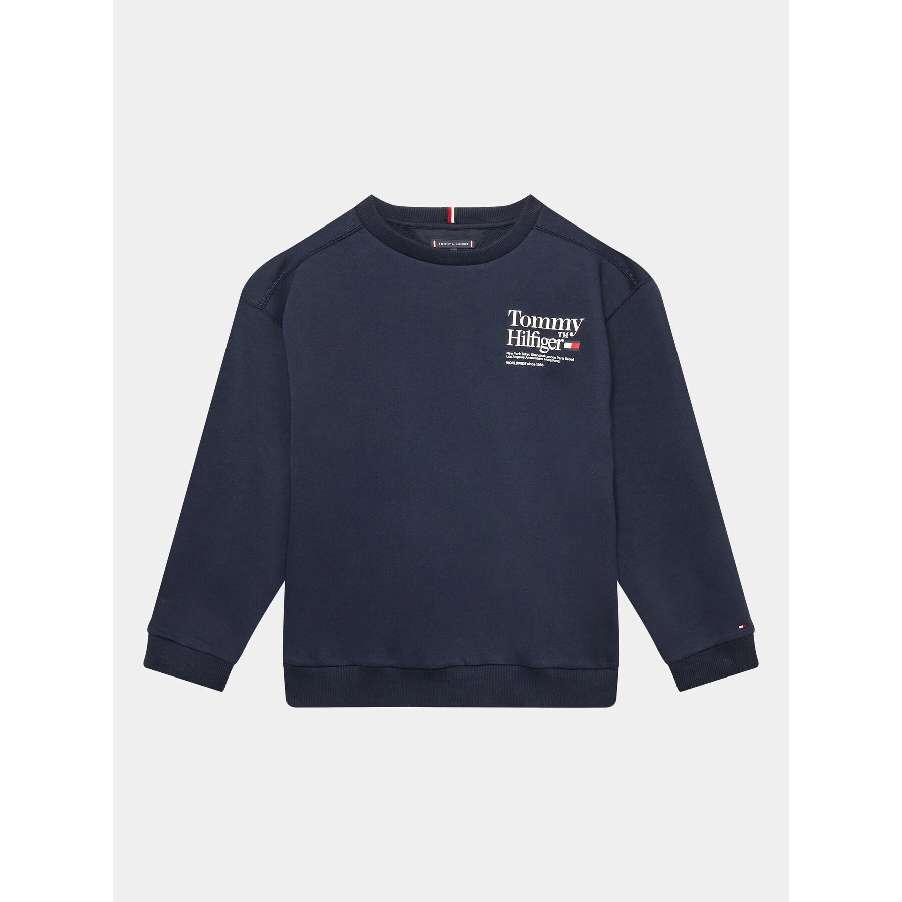 Tommy Hilfiger Pulóver KB0KB08188 D Sötétkék Regular Fit - Pepit.hu