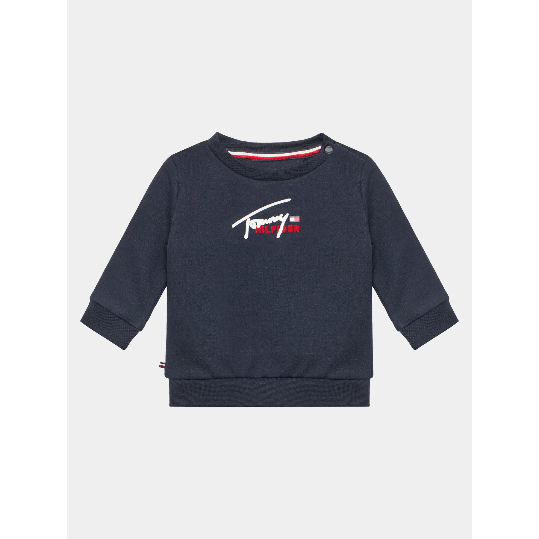 Tommy Hilfiger Pulóver KN0KN01612 Sötétkék Regular Fit - Pepit.hu