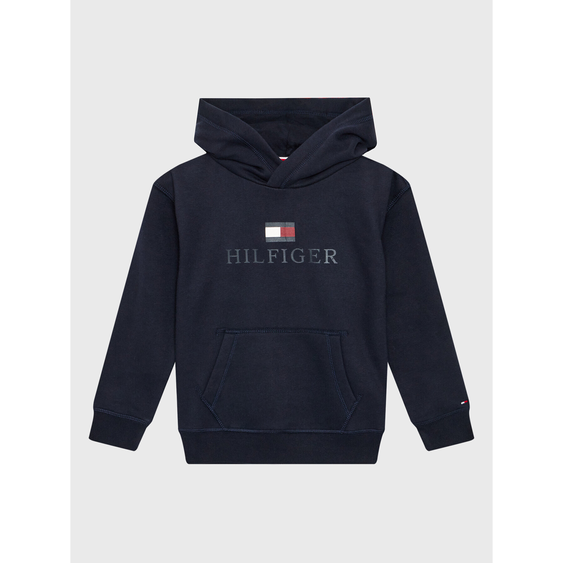 Tommy Hilfiger Pulóver Logo KB0KB07781 M Sötétkék Regular Fit - Pepit.hu