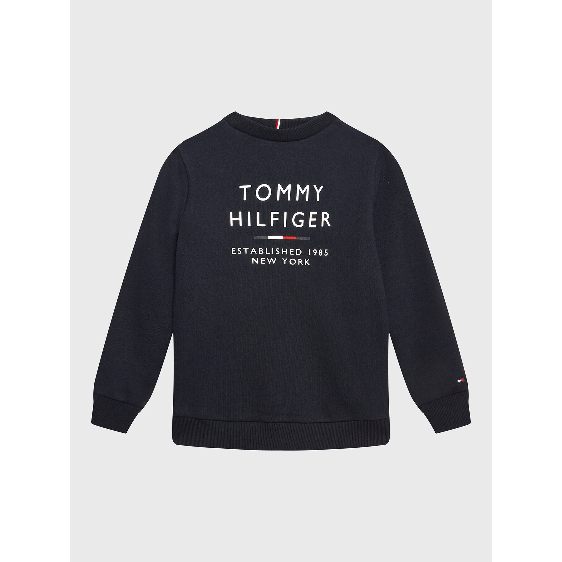 Tommy Hilfiger Pulóver Logo KB0KB07960 D Sötétkék Regular Fit - Pepit.hu