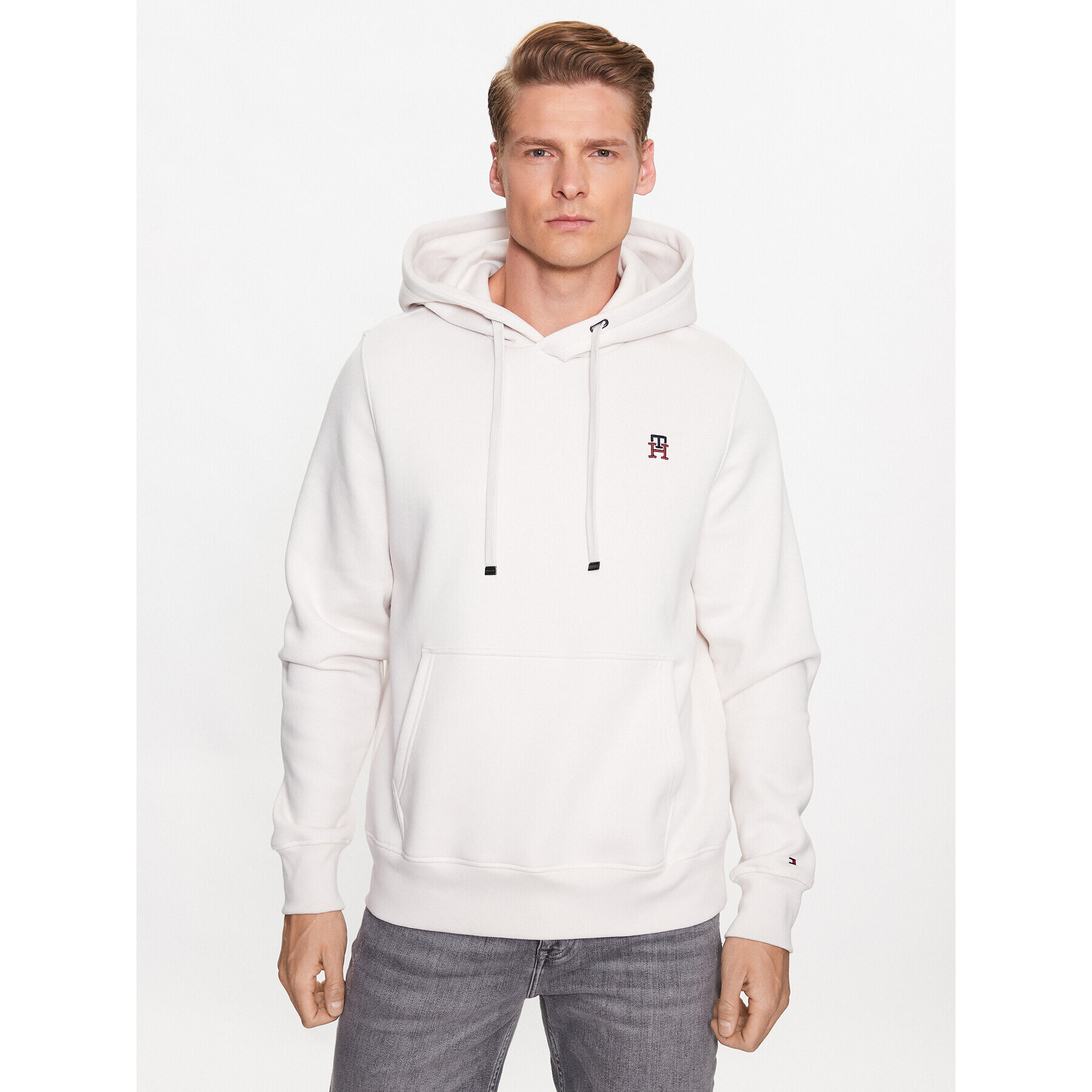 Tommy Hilfiger Pulóver MW0MW29283 Bézs Regular Fit - Pepit.hu