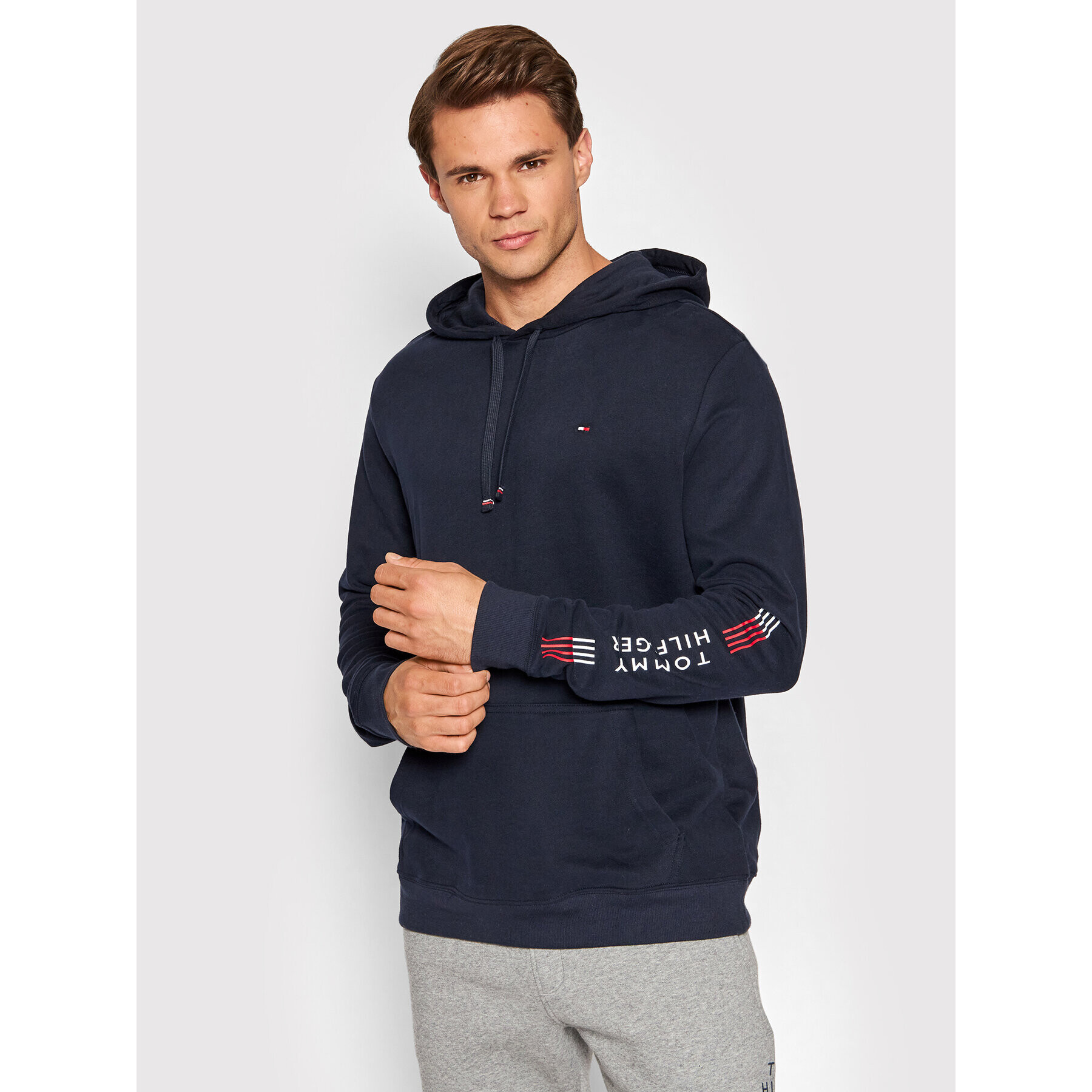 Tommy Hilfiger Pulóver Oh UM0UM02431 Sötétkék Regular Fit - Pepit.hu