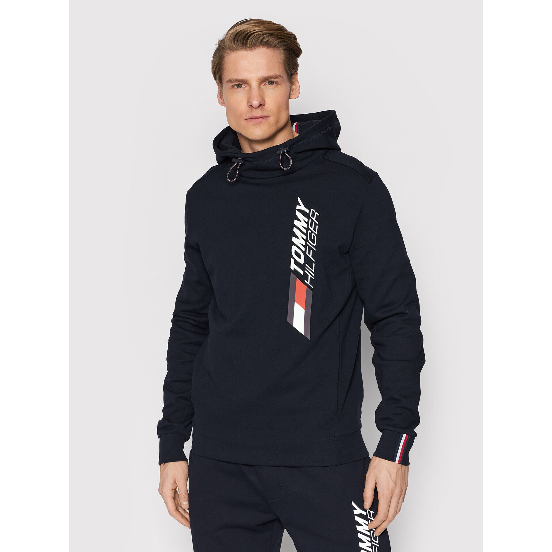 Tommy Hilfiger Pulóver Seasonal Graphic MW0MW21263 Sötétkék Regular Fit - Pepit.hu