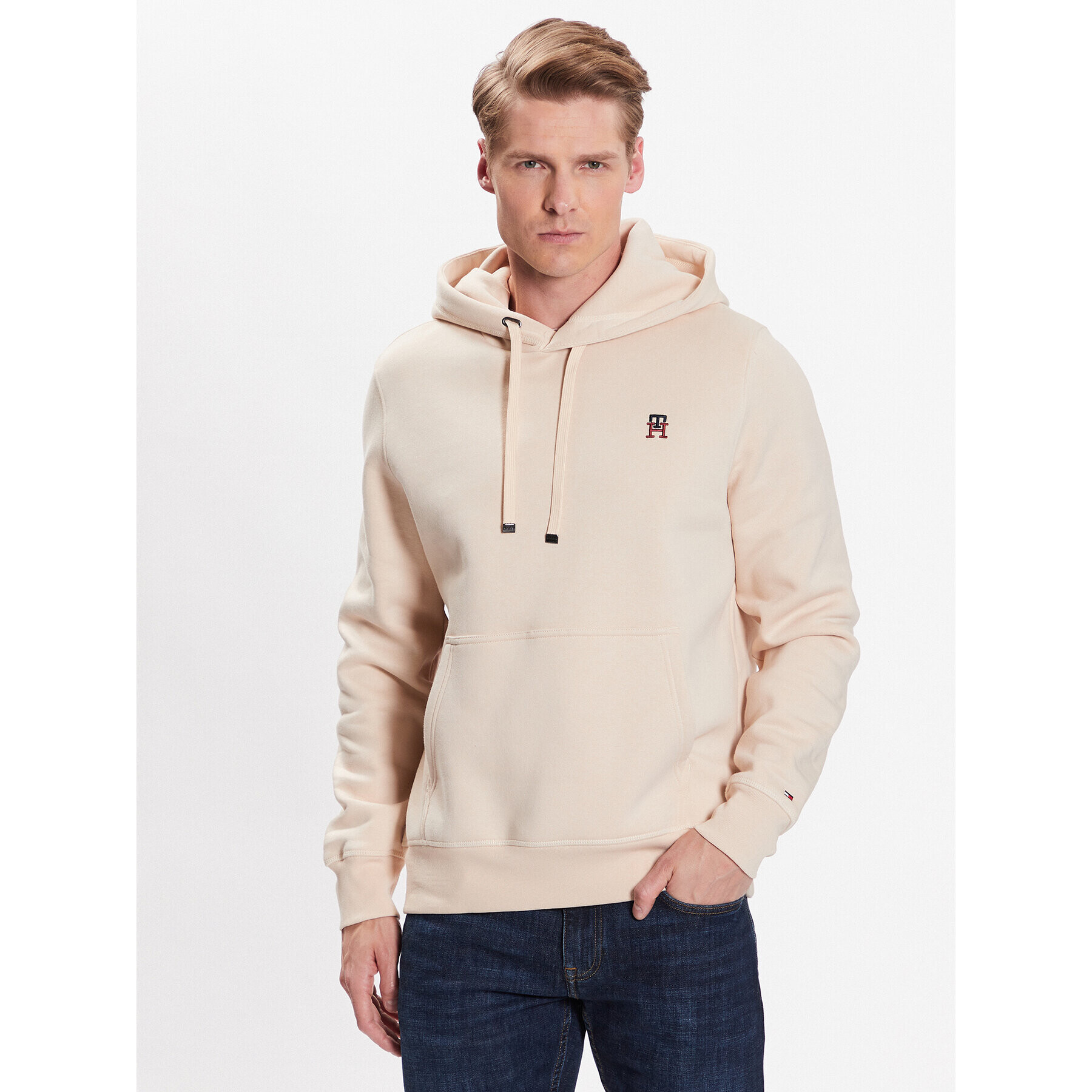 Tommy Hilfiger Pulóver Small Itd MW0MW29283 Bézs Regular Fit - Pepit.hu