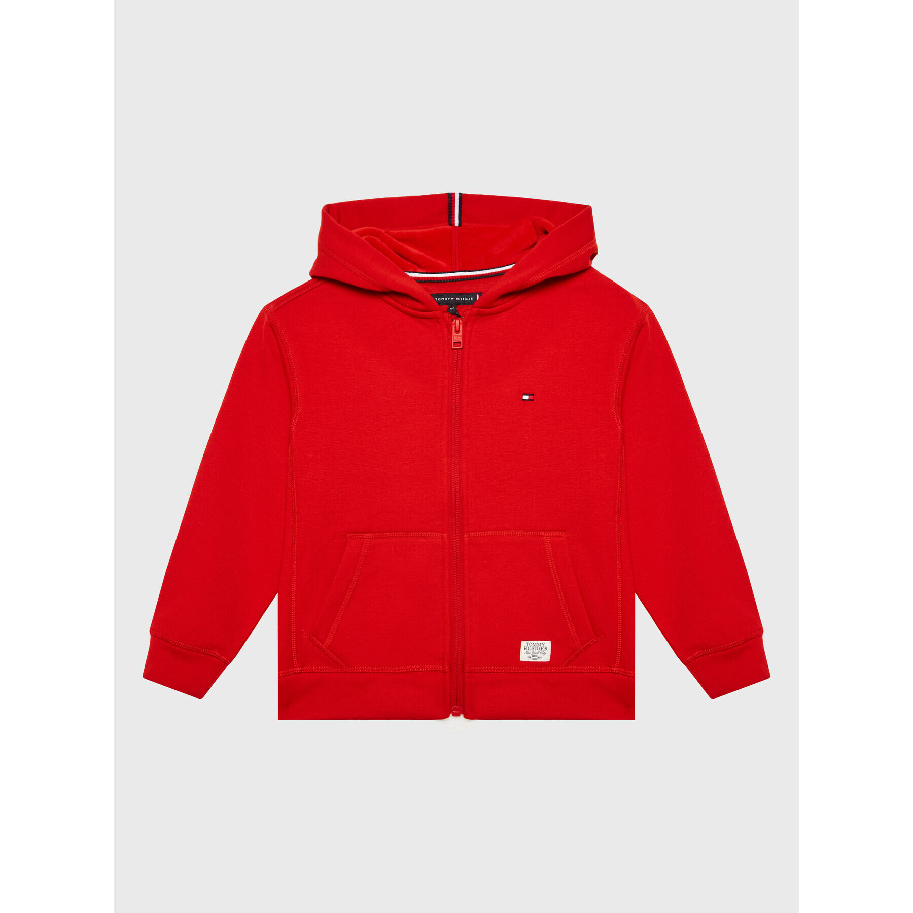 Tommy Hilfiger Pulóver Soft Fleece KB0KB07775 D Piros Regular Fit - Pepit.hu