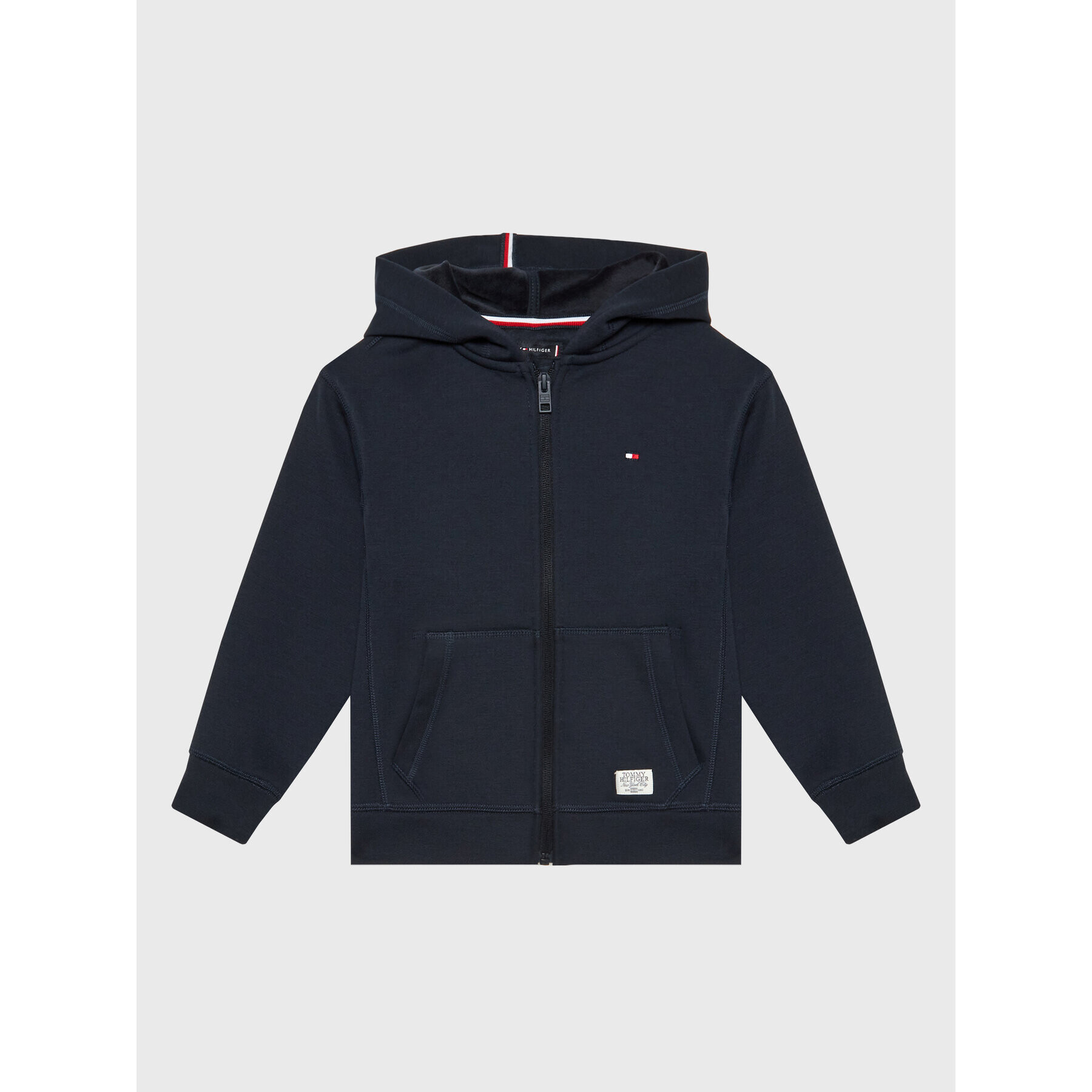 Tommy Hilfiger Pulóver Soft Fleece KB0KB07775 M Sötétkék Regular Fit - Pepit.hu