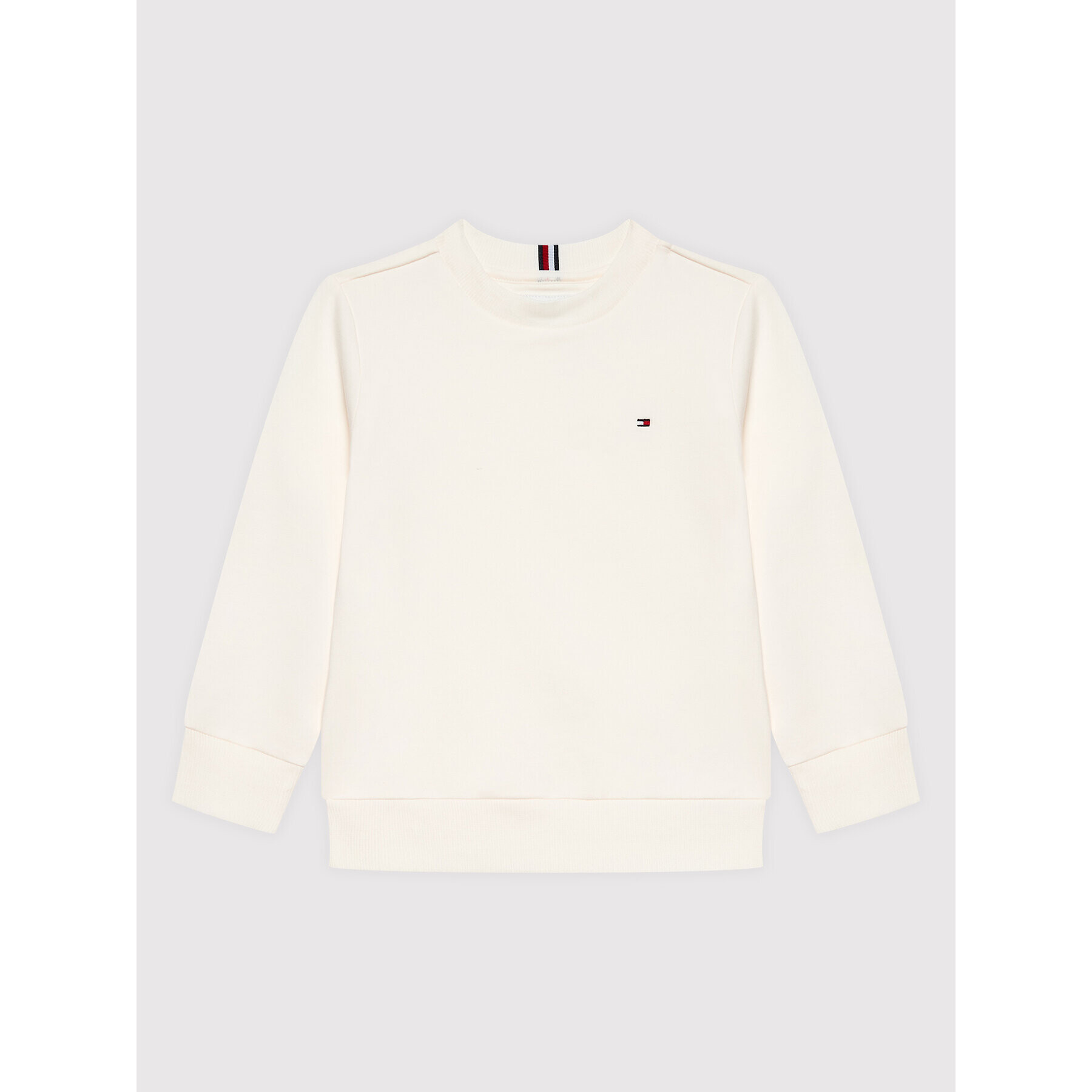 Tommy Hilfiger Pulóver Solid KS0KS00234 Bézs Regular Fit - Pepit.hu