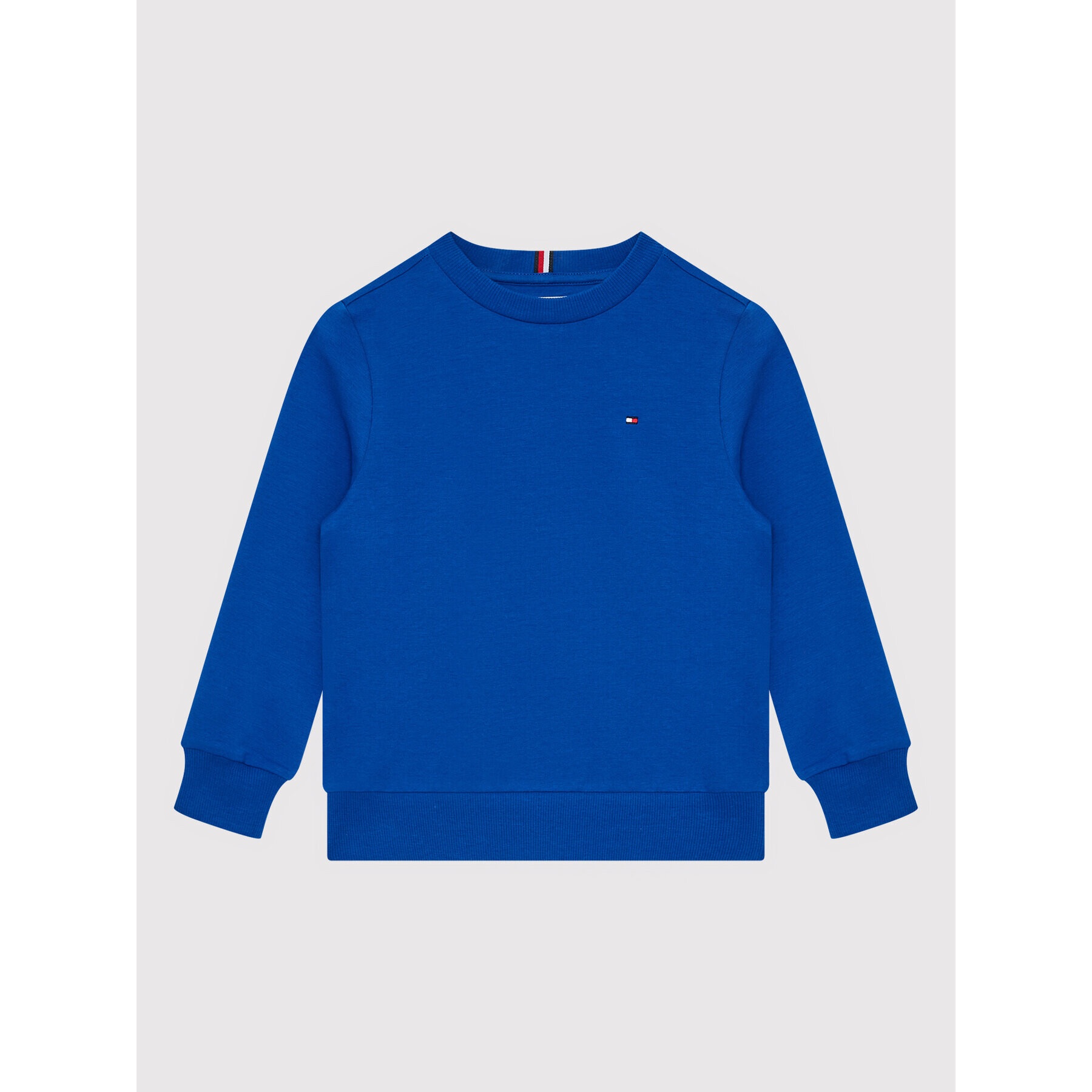 Tommy Hilfiger Pulóver Solid KS0KS00234 Kék Regular Fit - Pepit.hu