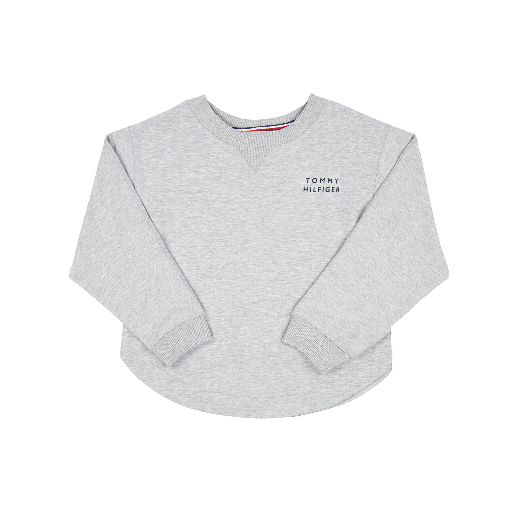 Tommy Hilfiger Pulóver Tape Sweatshirt KG0KG04936 M Szürke Regular Fit - Pepit.hu