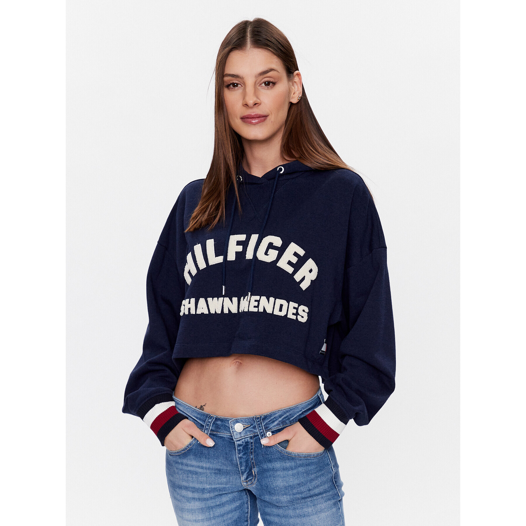 Tommy Hilfiger Pulóver ThxSm WW0WW38984 Sötétkék Relaxed Fit - Pepit.hu