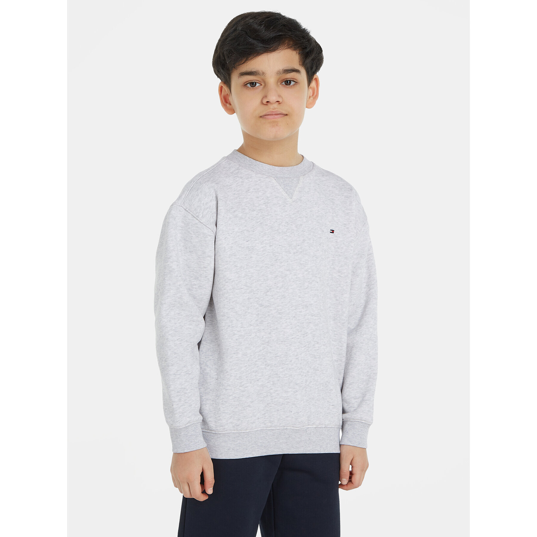 Tommy Hilfiger Pulóver Timeless KS0KS00448 Szürke Regular Fit - Pepit.hu