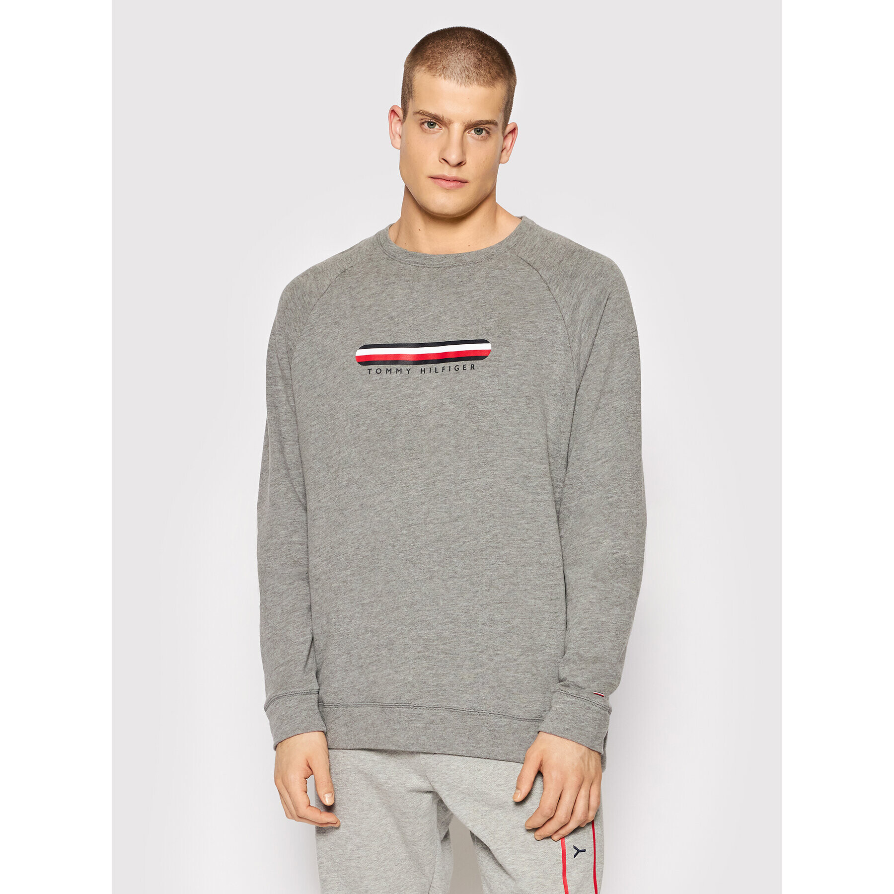 Tommy Hilfiger Pulóver Track Top UM0UM02363 Szürke Regular Fit - Pepit.hu