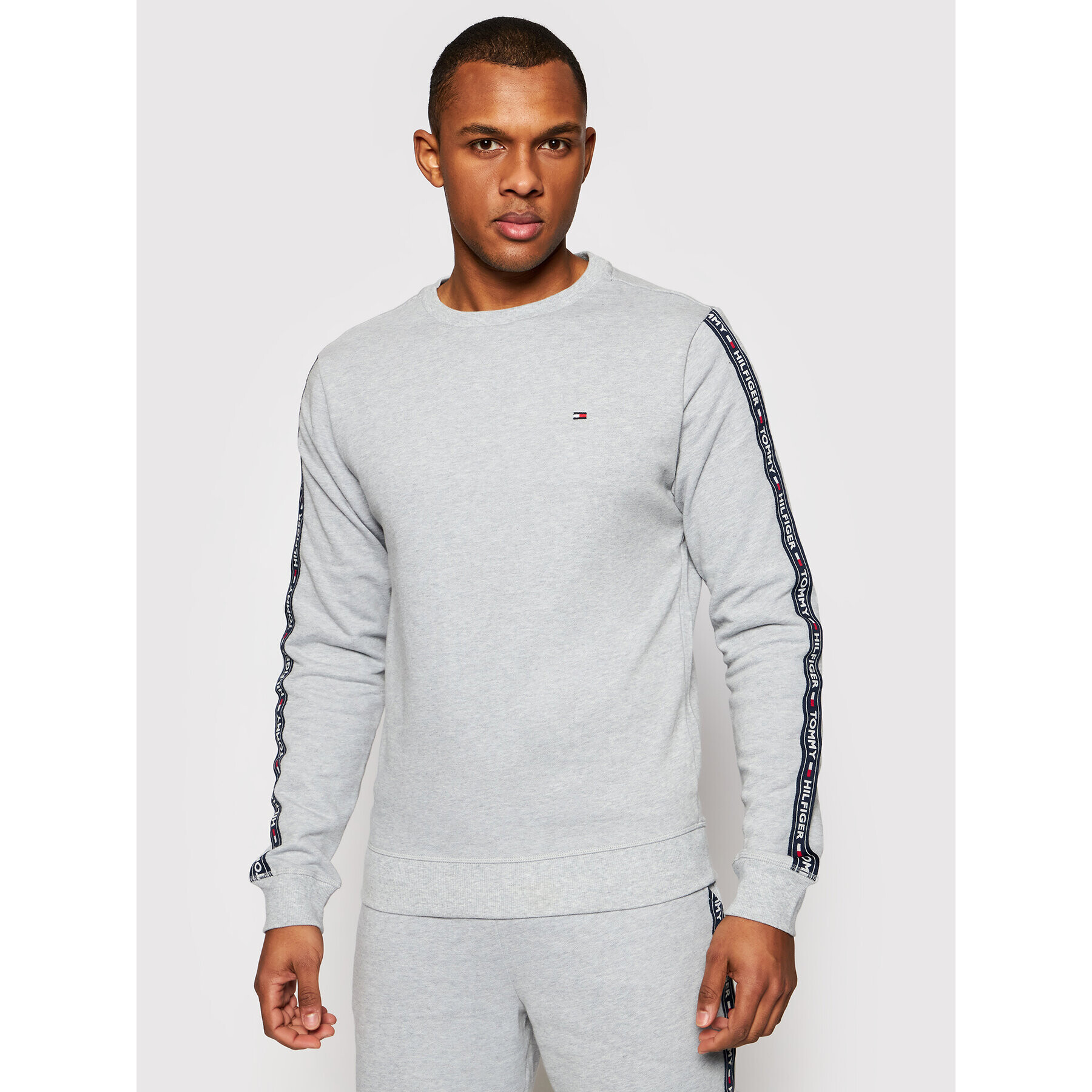 Tommy Hilfiger Pulóver Track UM0UM00705 Szürke Regular Fit - Pepit.hu