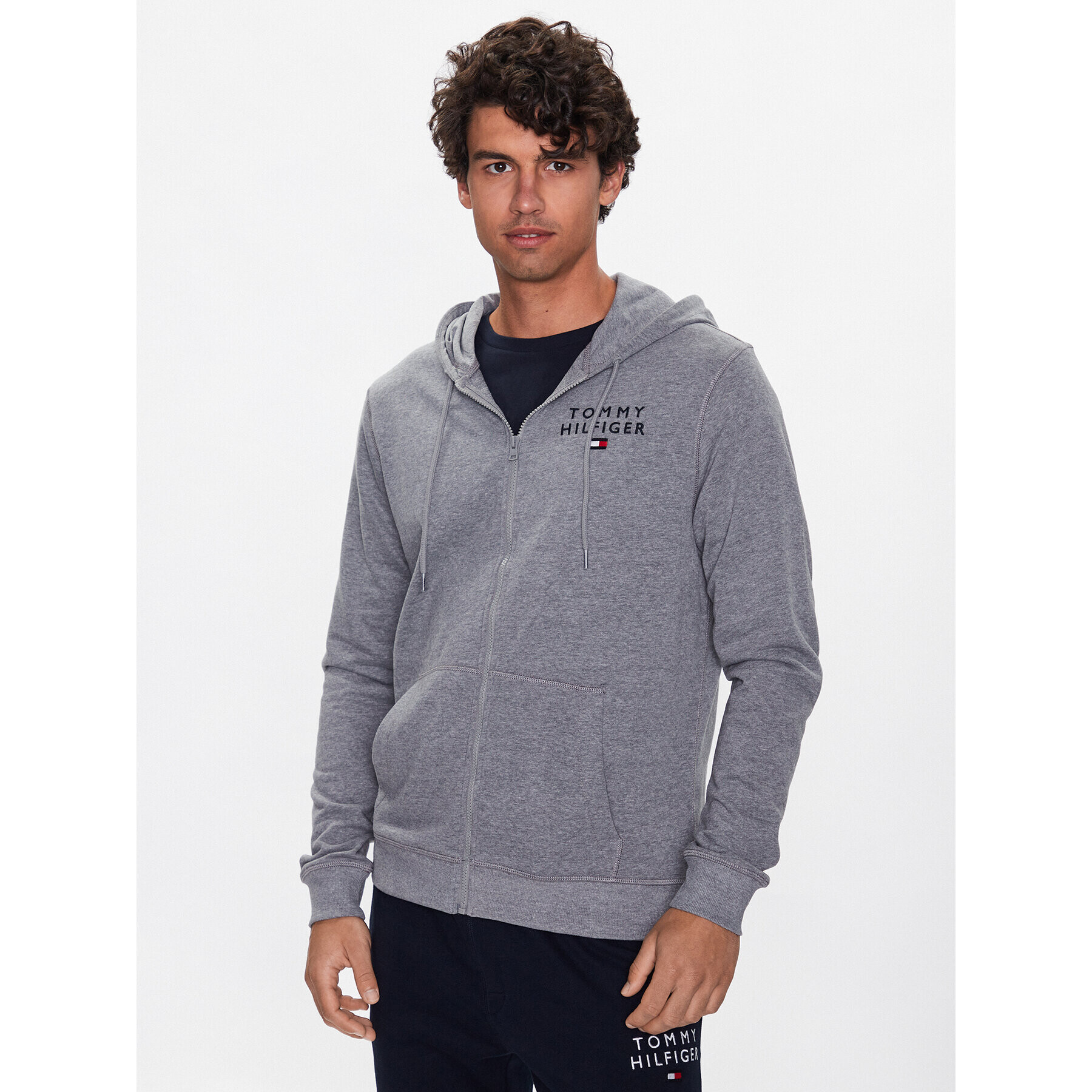 Tommy Hilfiger Pulóver UM0UM02879 Szürke Regular Fit - Pepit.hu