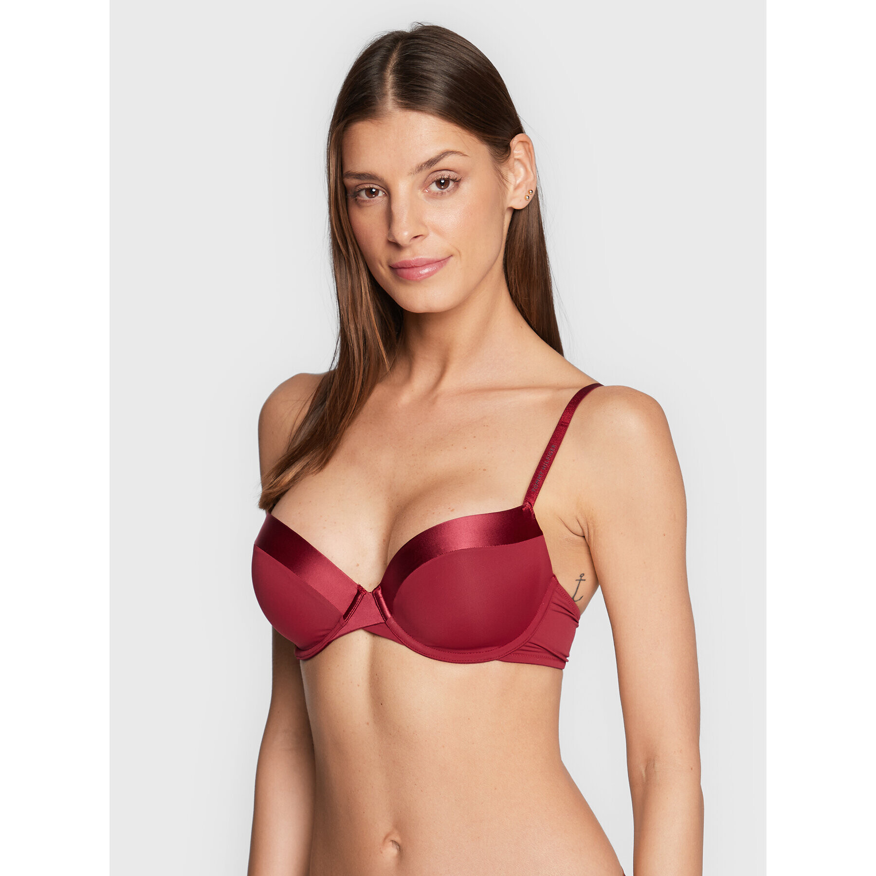 Tommy Hilfiger Push up melltartó UW0UW03256 Bordó - Pepit.hu