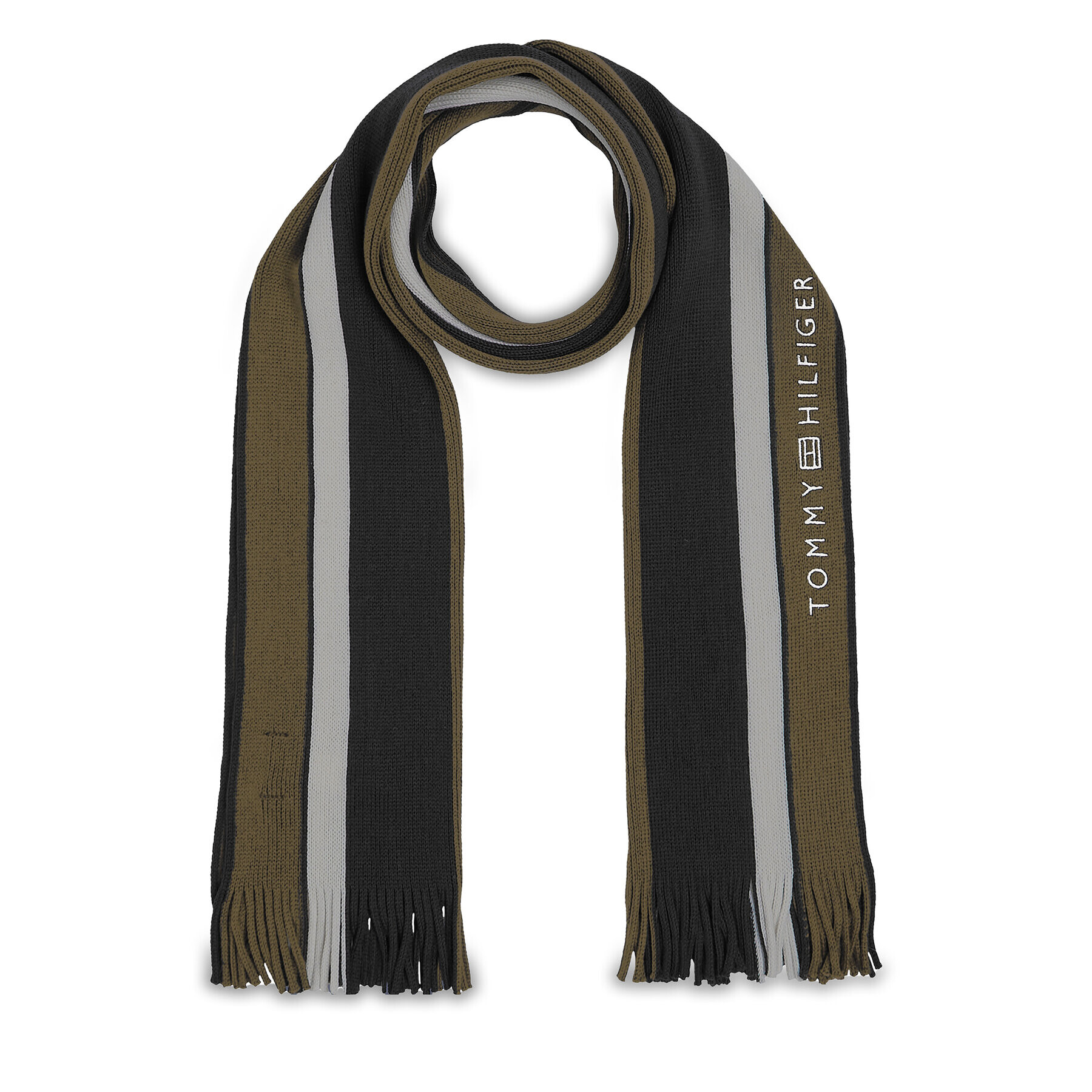 Tommy Hilfiger Sál Corporate Raschelle Scarf AM0AM11493 Fekete - Pepit.hu