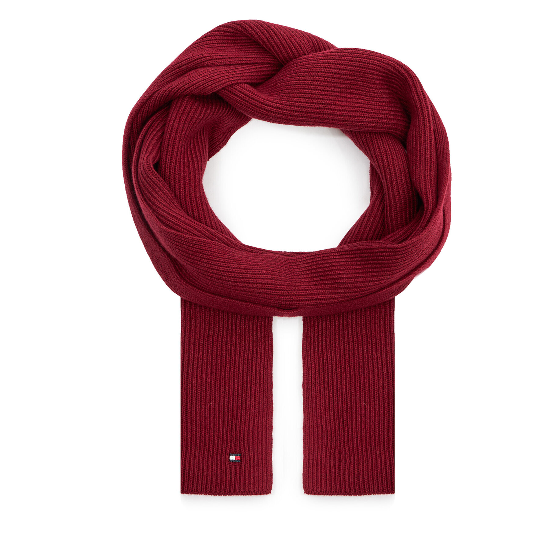 Tommy Hilfiger Sál Essential Flag Scarf AW0AW15348 Piros - Pepit.hu