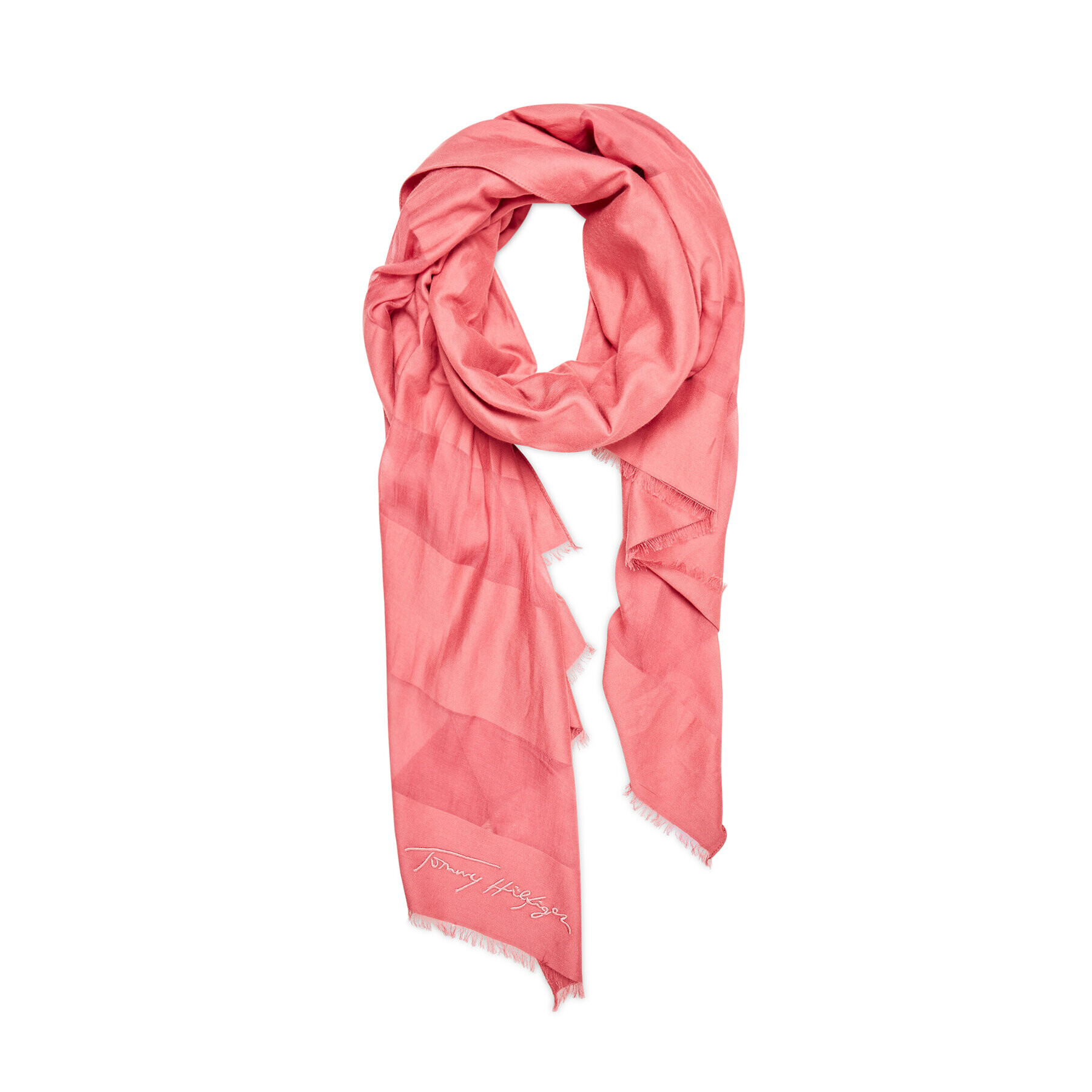 Tommy Hilfiger Sál Iconic Soft Scarf AW0AW12177 Rózsaszín - Pepit.hu