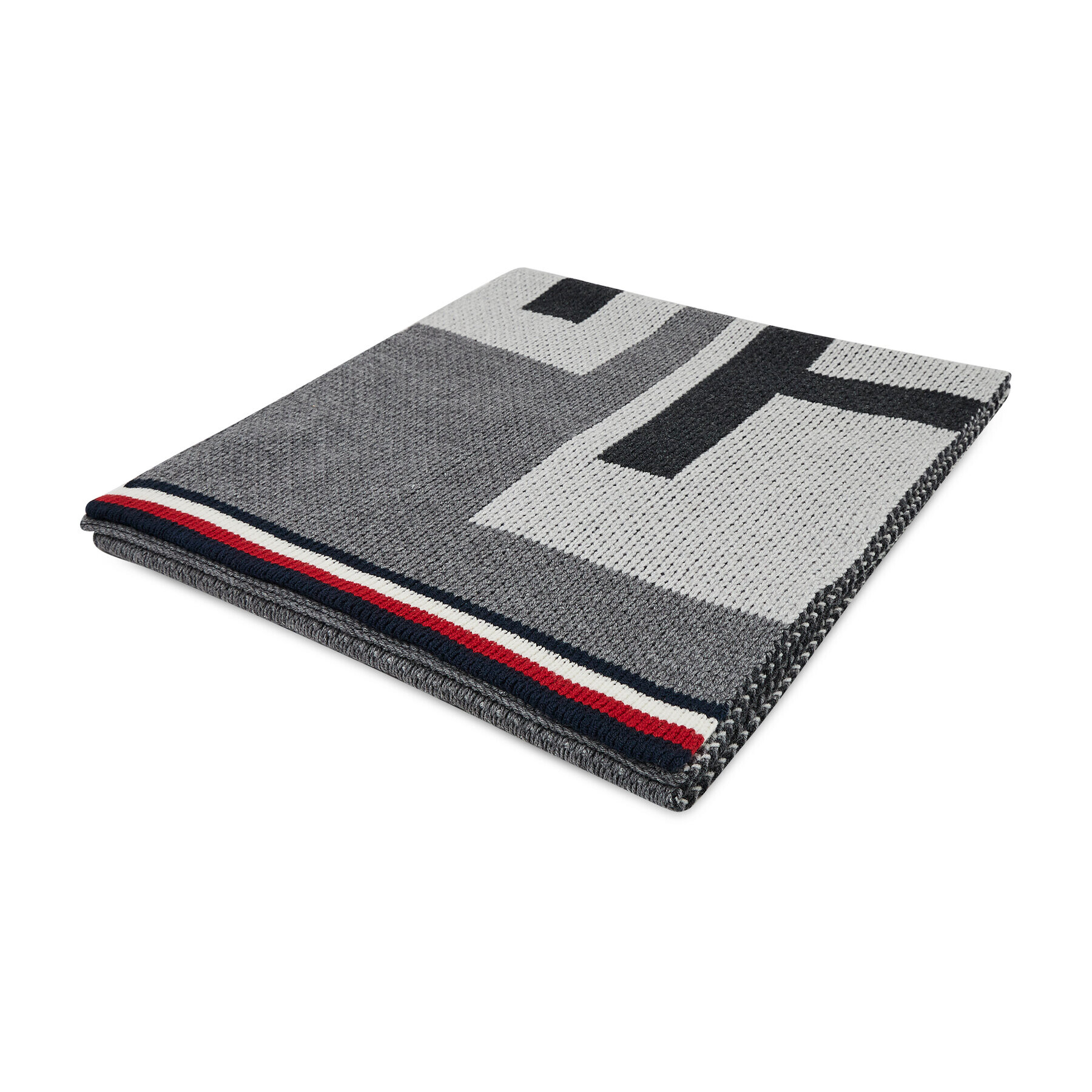 Tommy Hilfiger Sál Th Heavy Knit Scarf AM0AM07895 Szürke - Pepit.hu