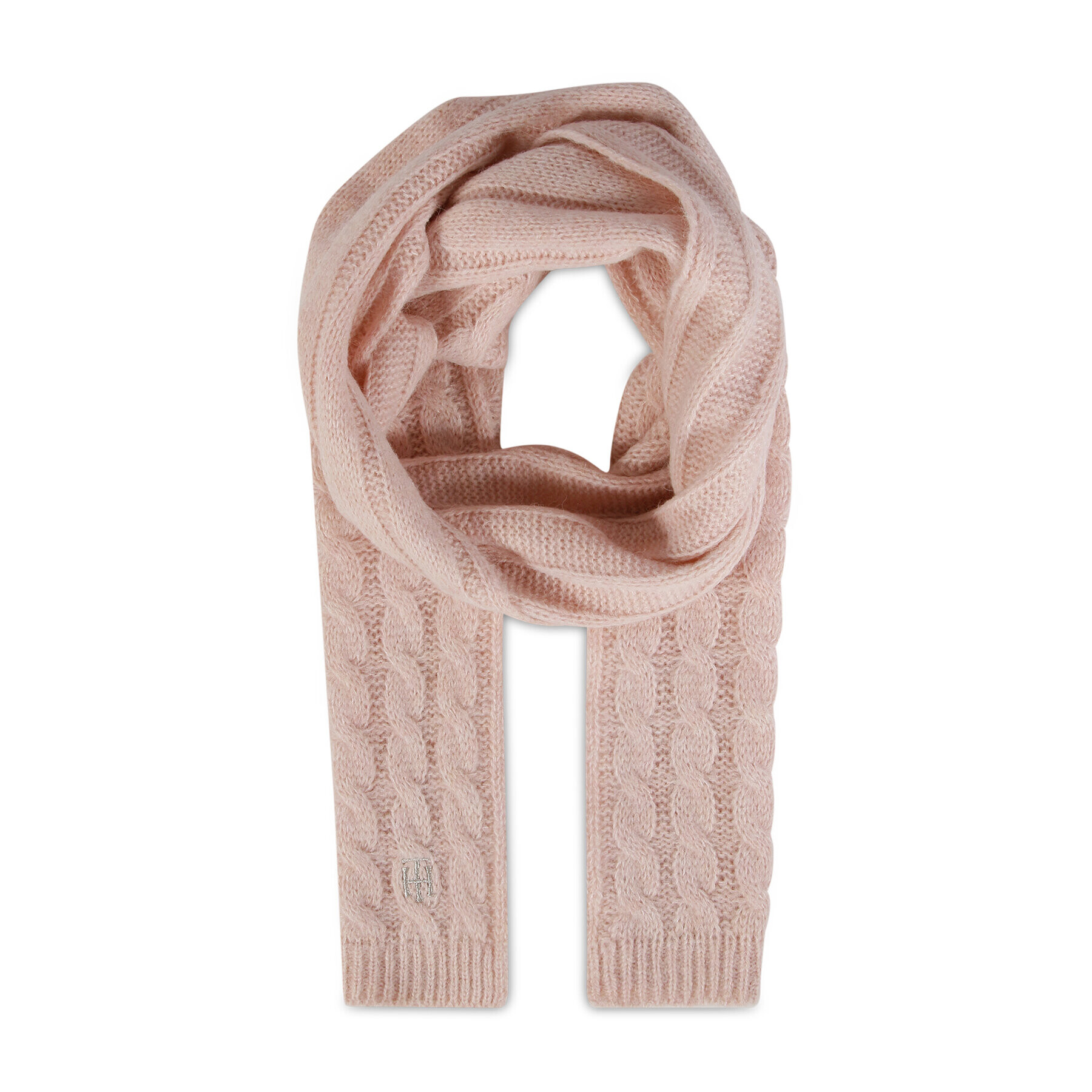 Tommy Hilfiger Sál Th Timeless Scarf Cable AW0AW14011 Rózsaszín - Pepit.hu